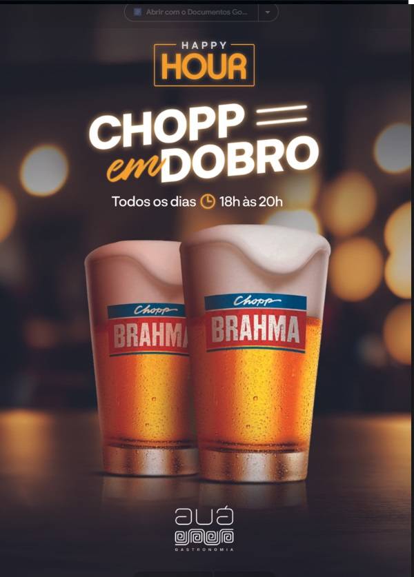 Auá Gastronomia Vale Sul Shopping cardápio