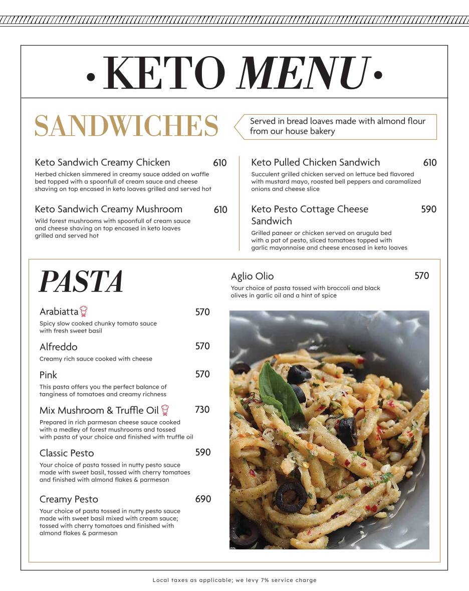 August Cafe menu