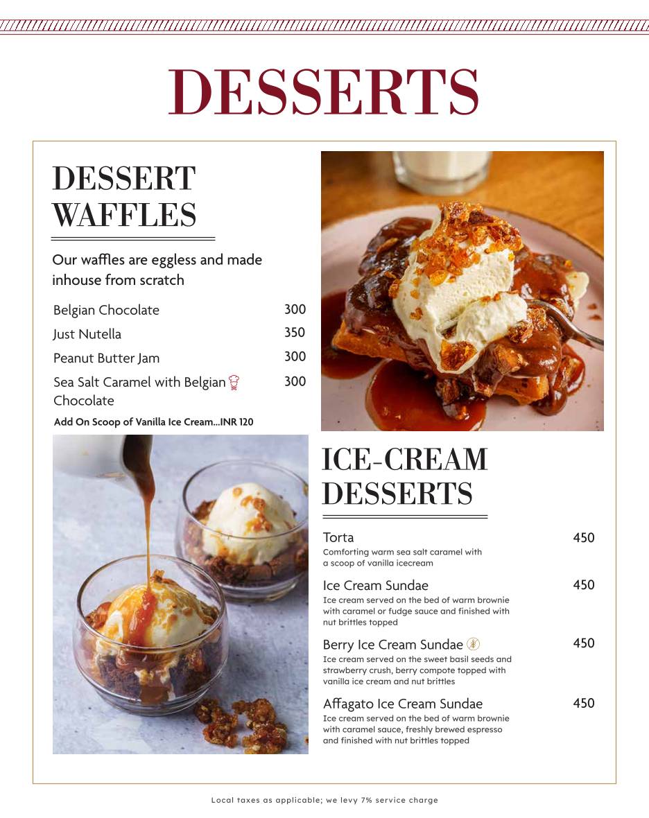 August Cafe menu