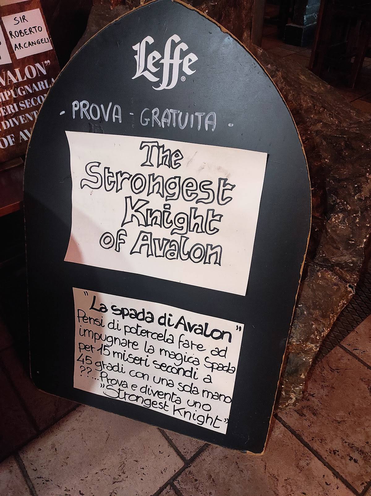 Menu di Avalon - Risto Pub 
