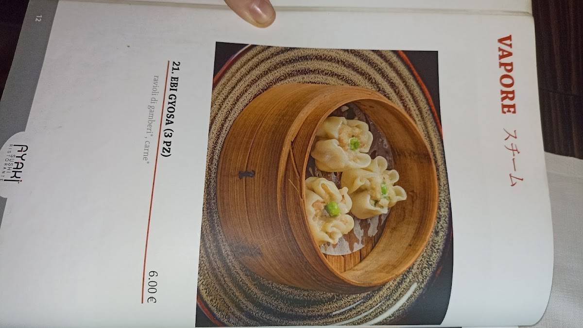 Menu di Ayaki Sushi Ristorante 