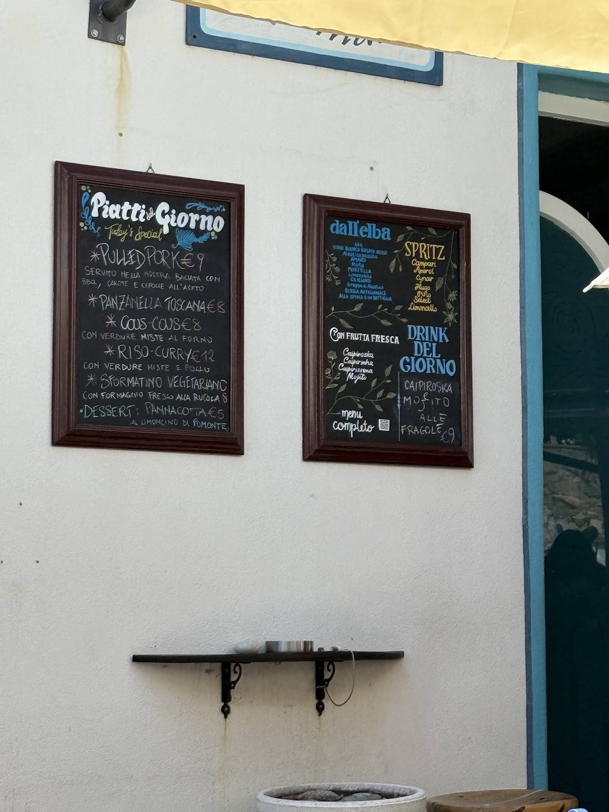 Menu di BABA Bar Pizza e Ristoro - Pomonte 