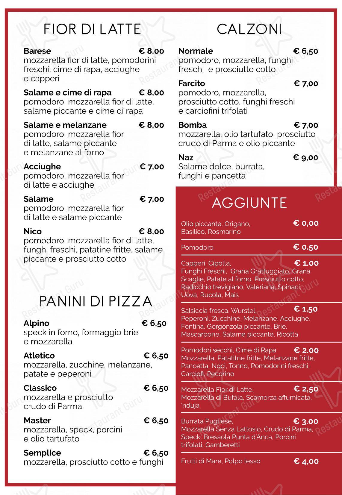 Детское per BACLAS - Pizzeria con cucina, senza glutine, delivery e take away in Bologna