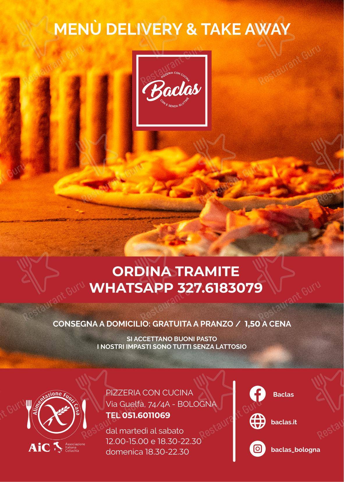 Детское per BACLAS - Pizzeria con cucina, senza glutine, delivery e take away ristorante