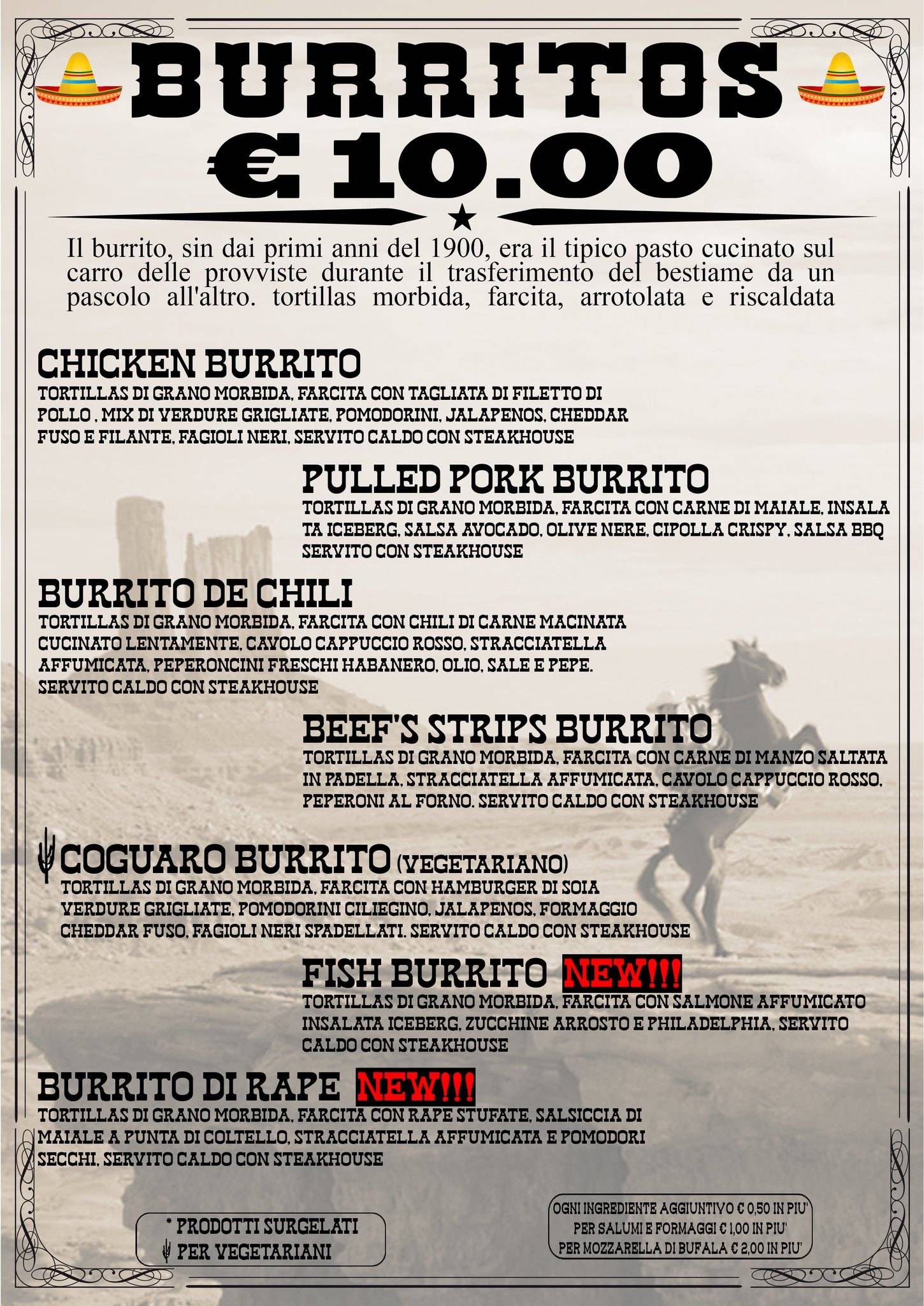 Menu di Crossroad Saloon 