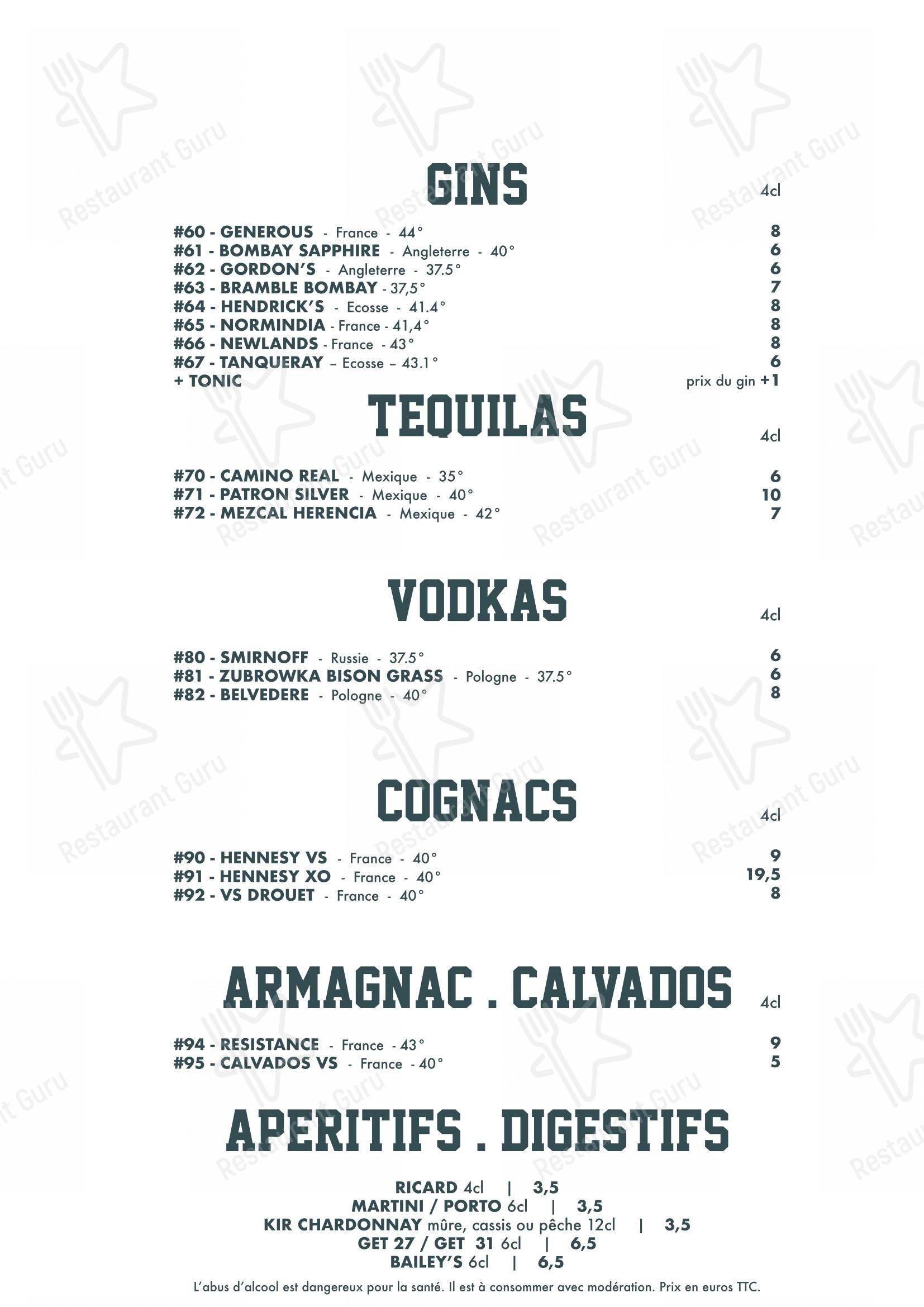 BDS Restaurant Rennes dans Rennes - Основное меню