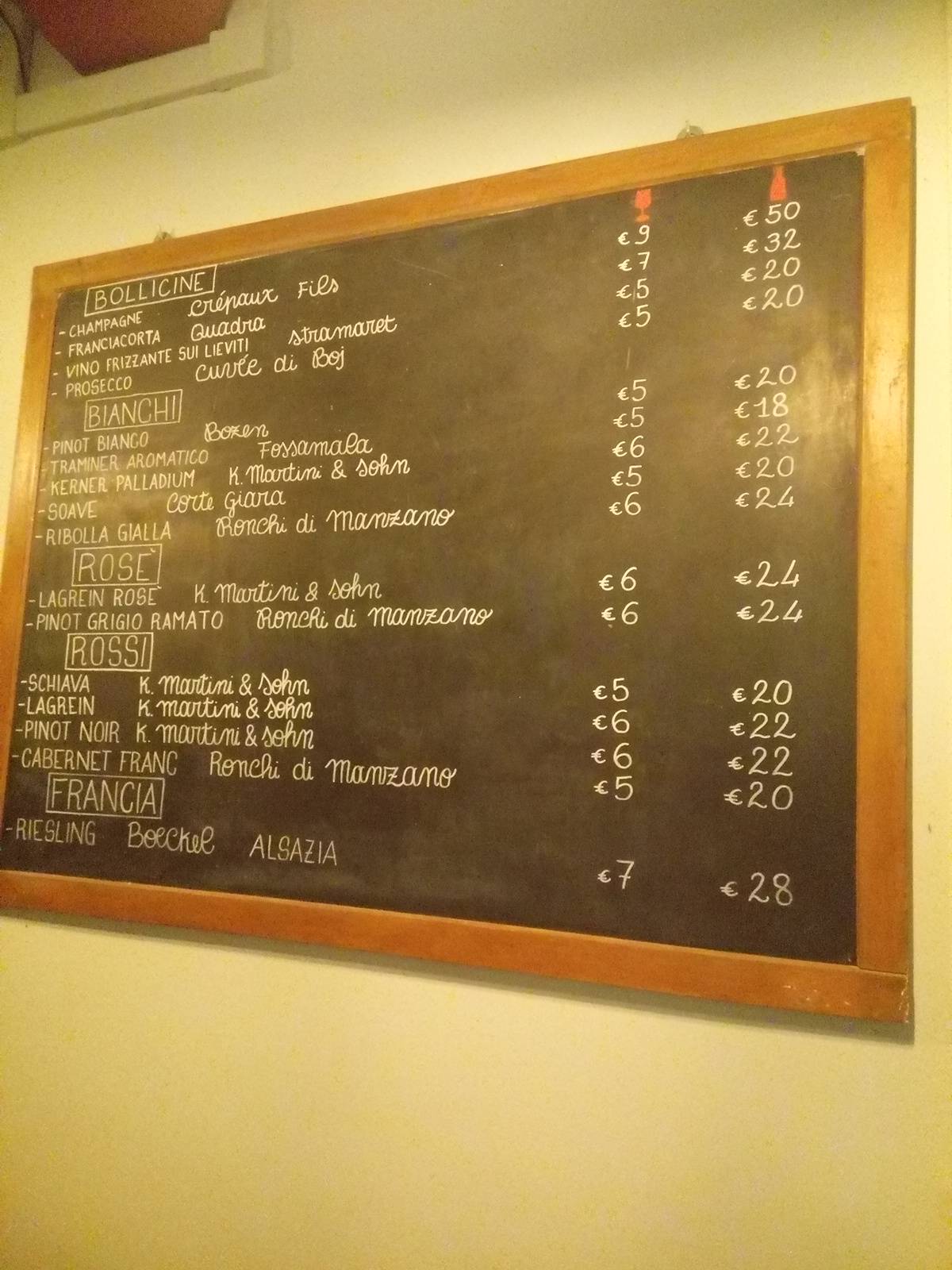 Menu di Bobò Winebeer 