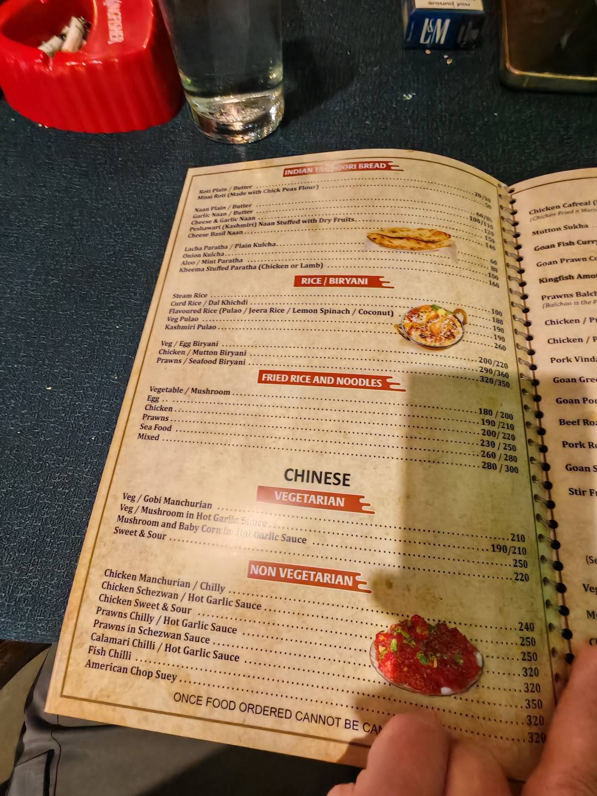 Alora Spice menu