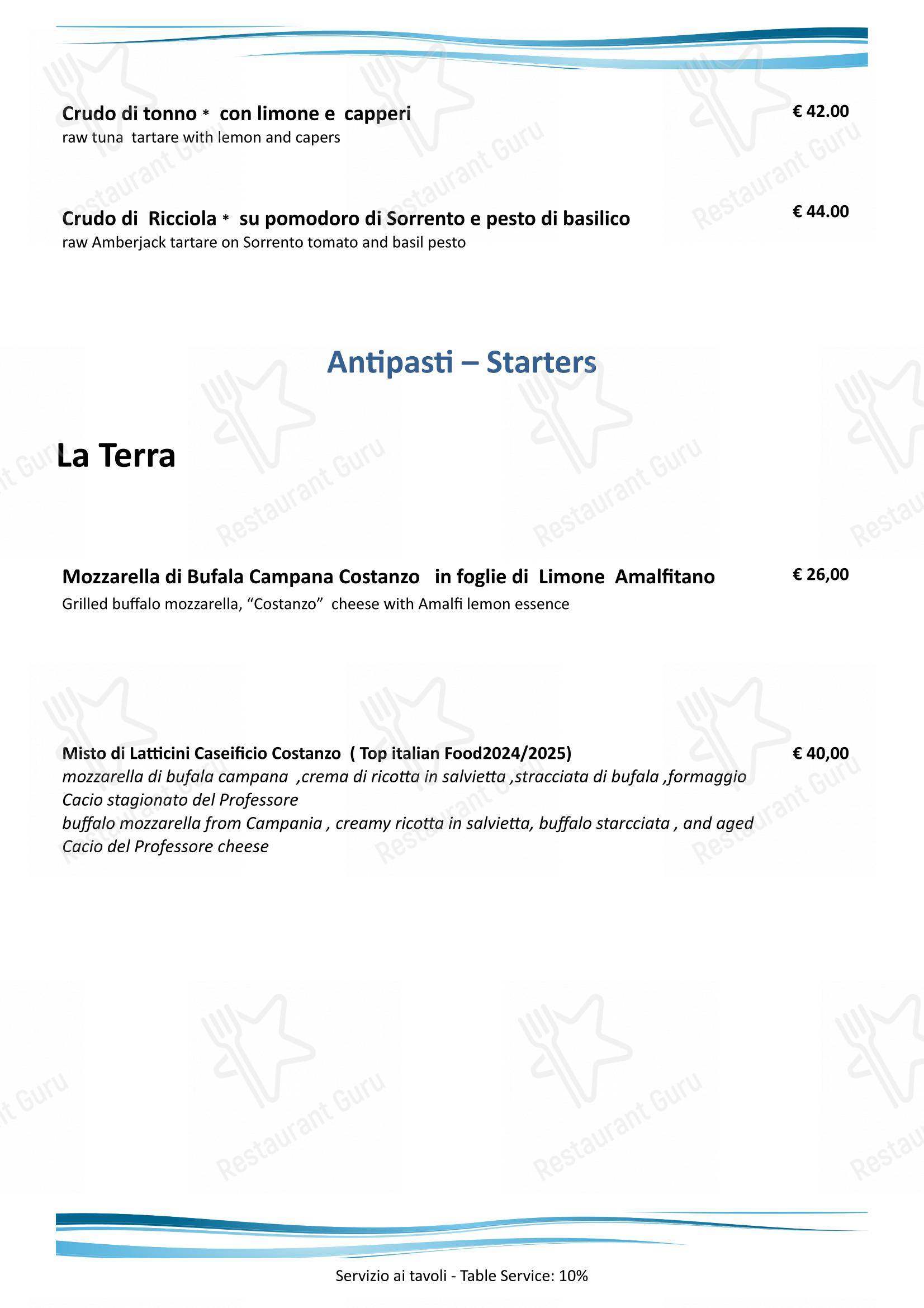 Menu per Baglio pub & bar