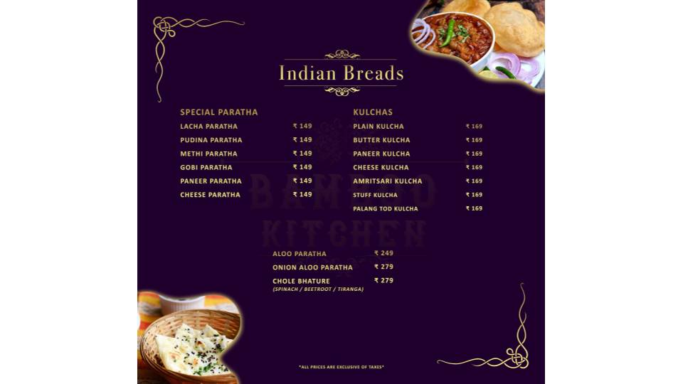 Bamboo Kitchen-Anna Nagar menu
