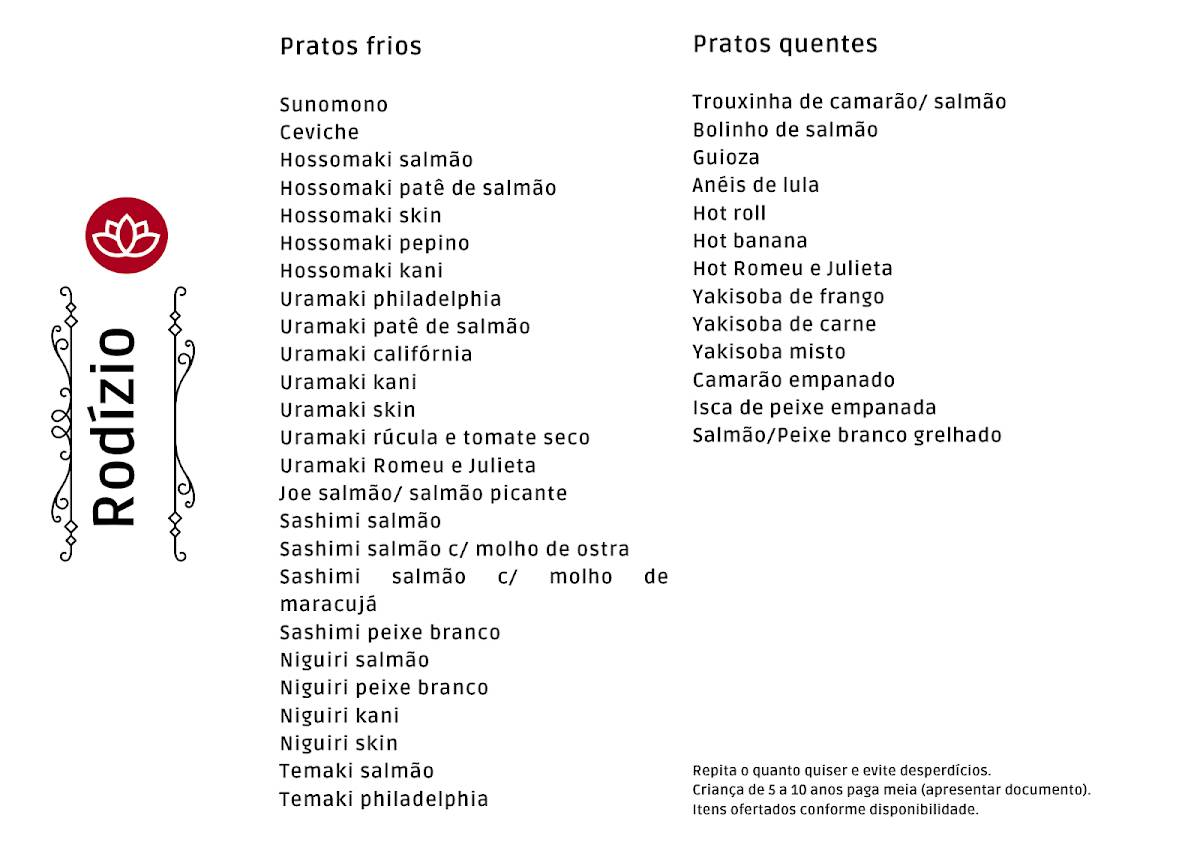 Banzai Express cardápio