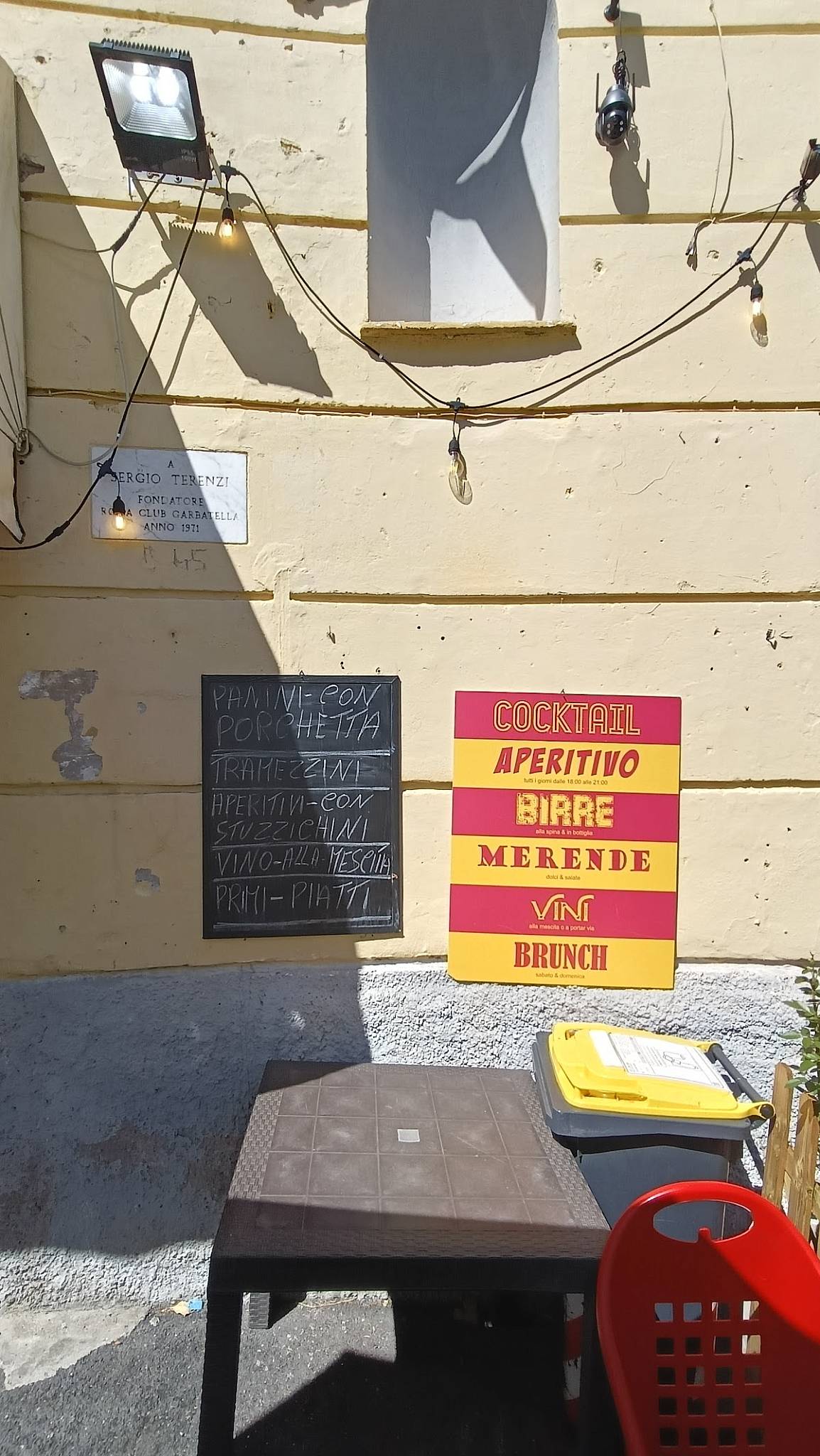 Menu di Bar dei Cesaroni 