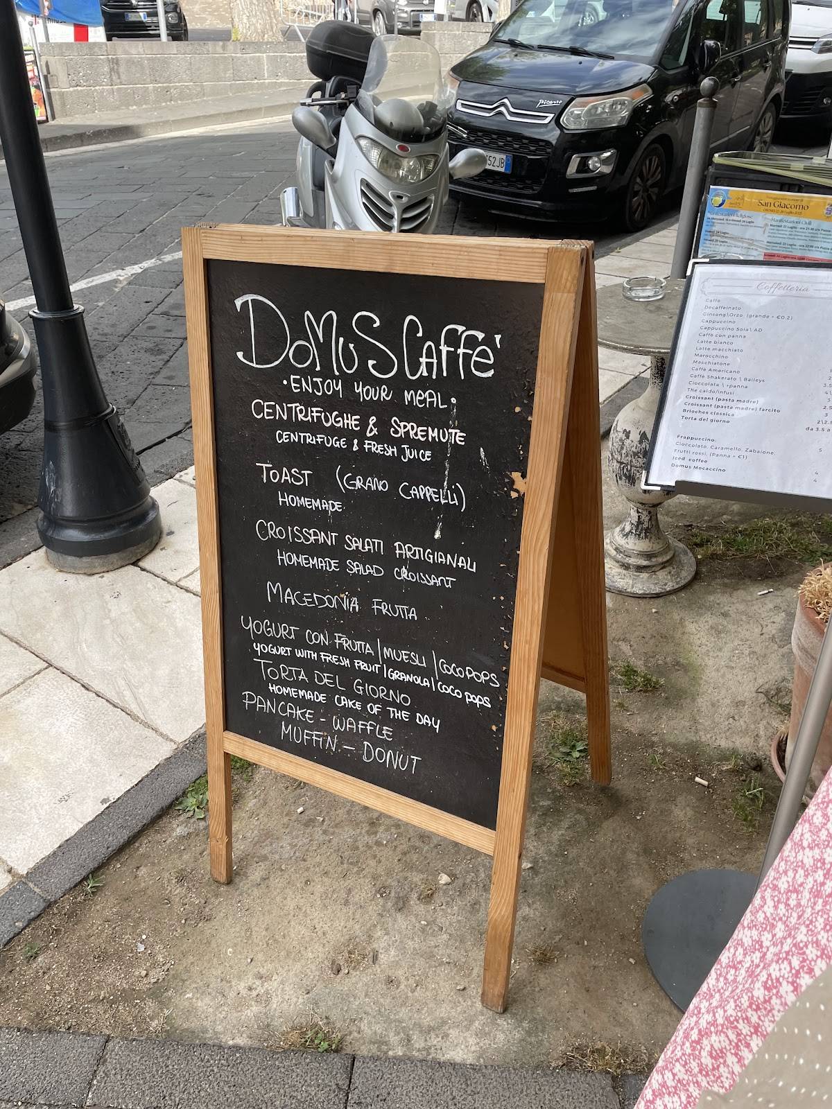 Menu di Bar Domus Caffè 