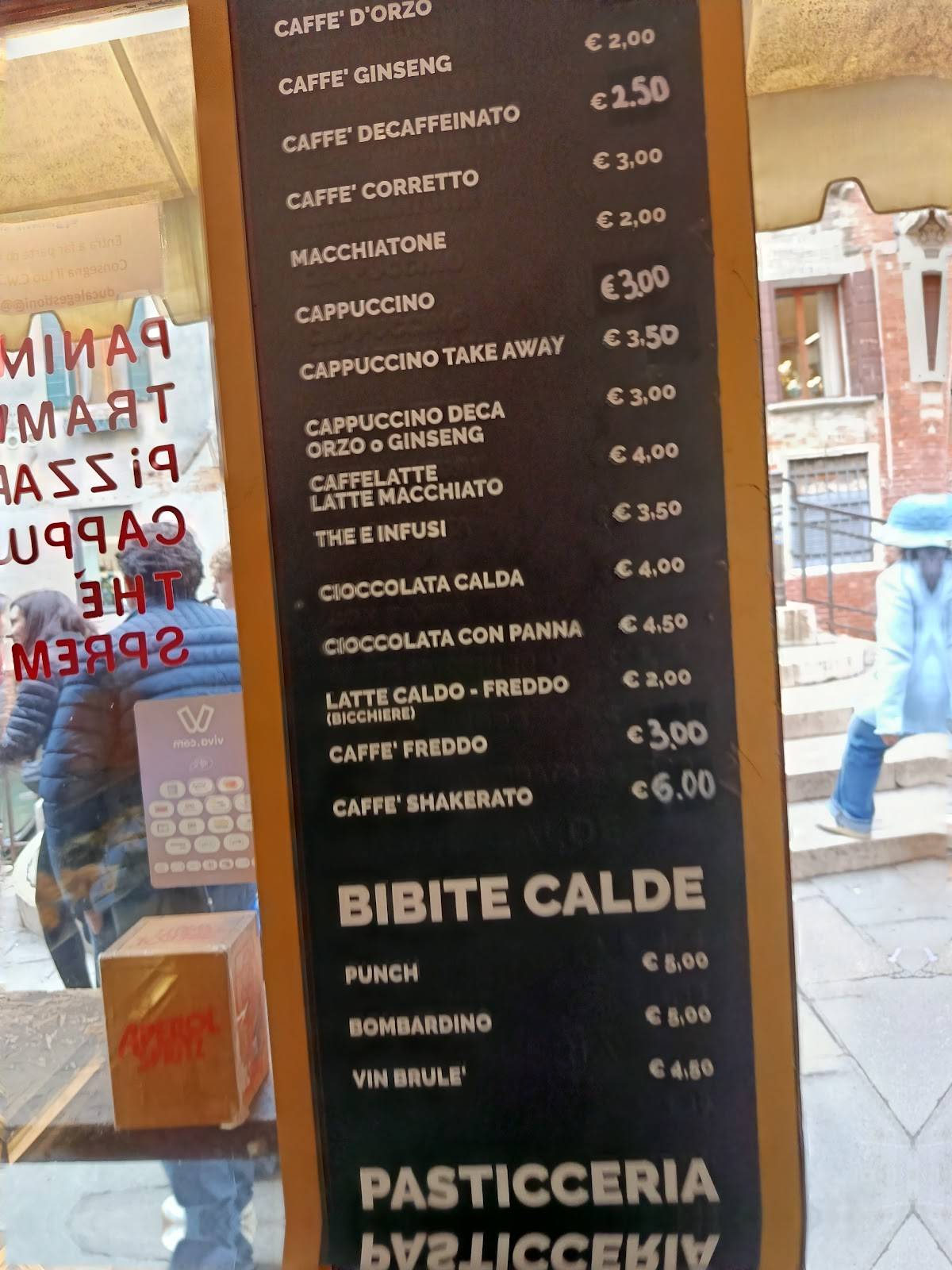 Menu di Bar Ducale 