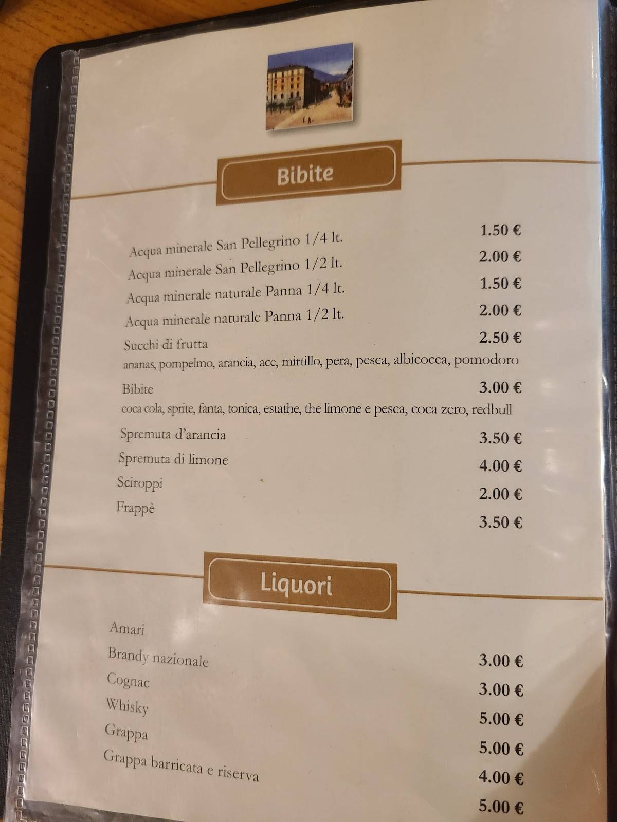 Menu di Bar Moderno 