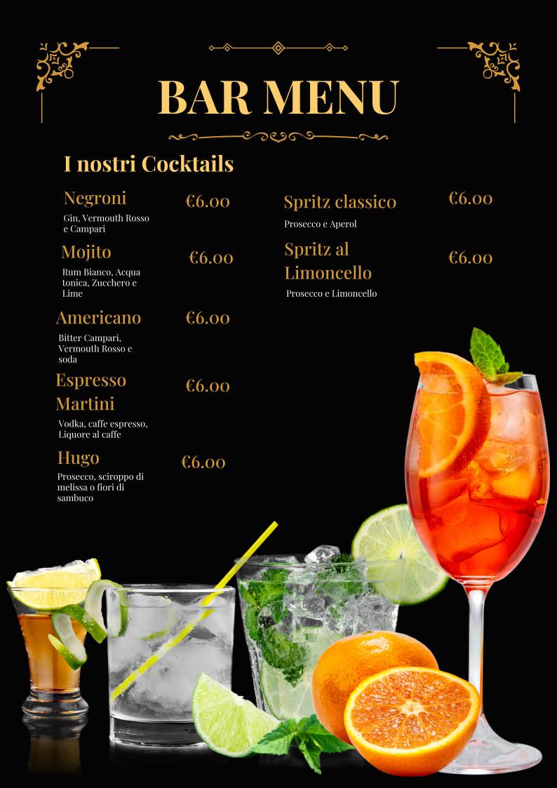 Menu di Bar Nuovo Giglio 