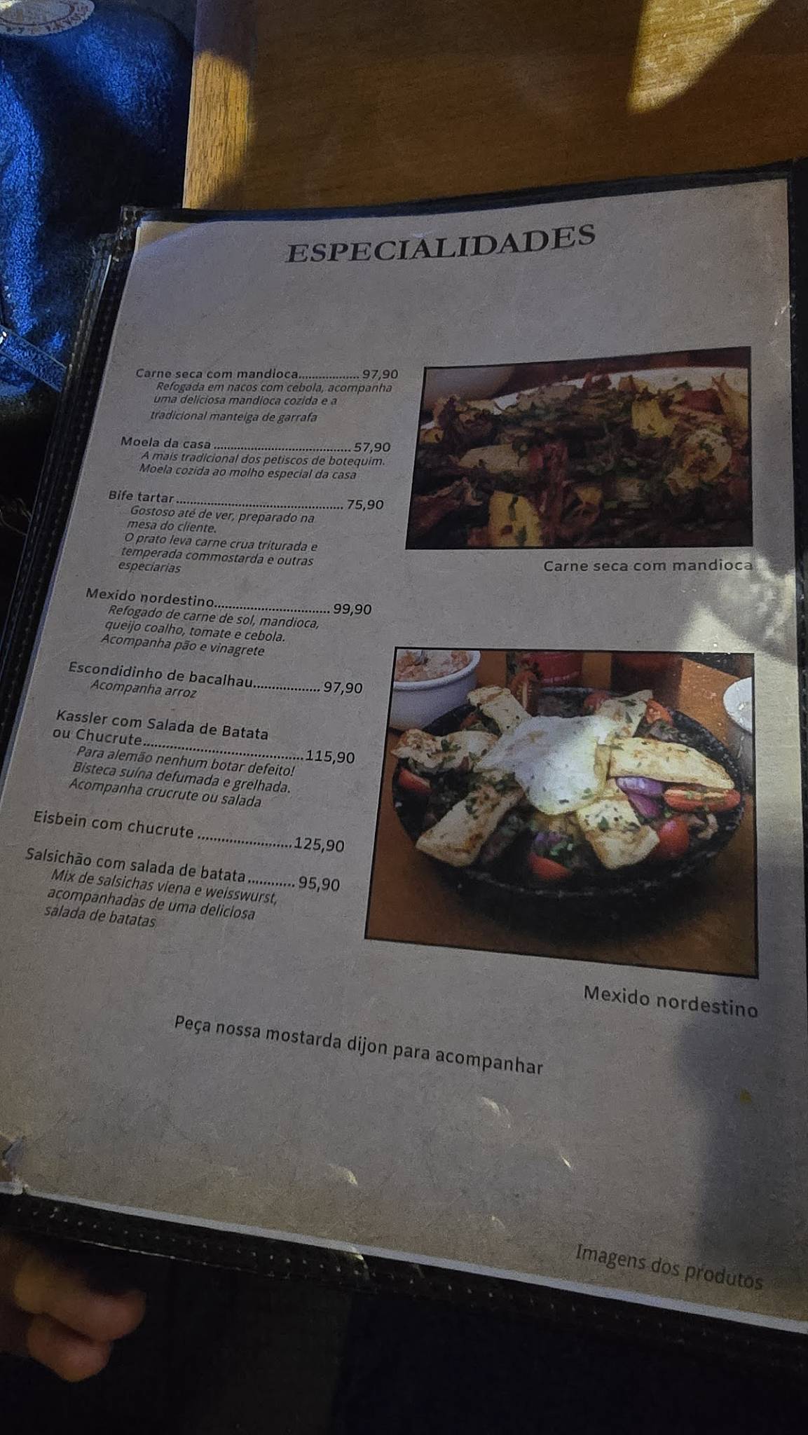 Bar Quintal da Mooca cardápio