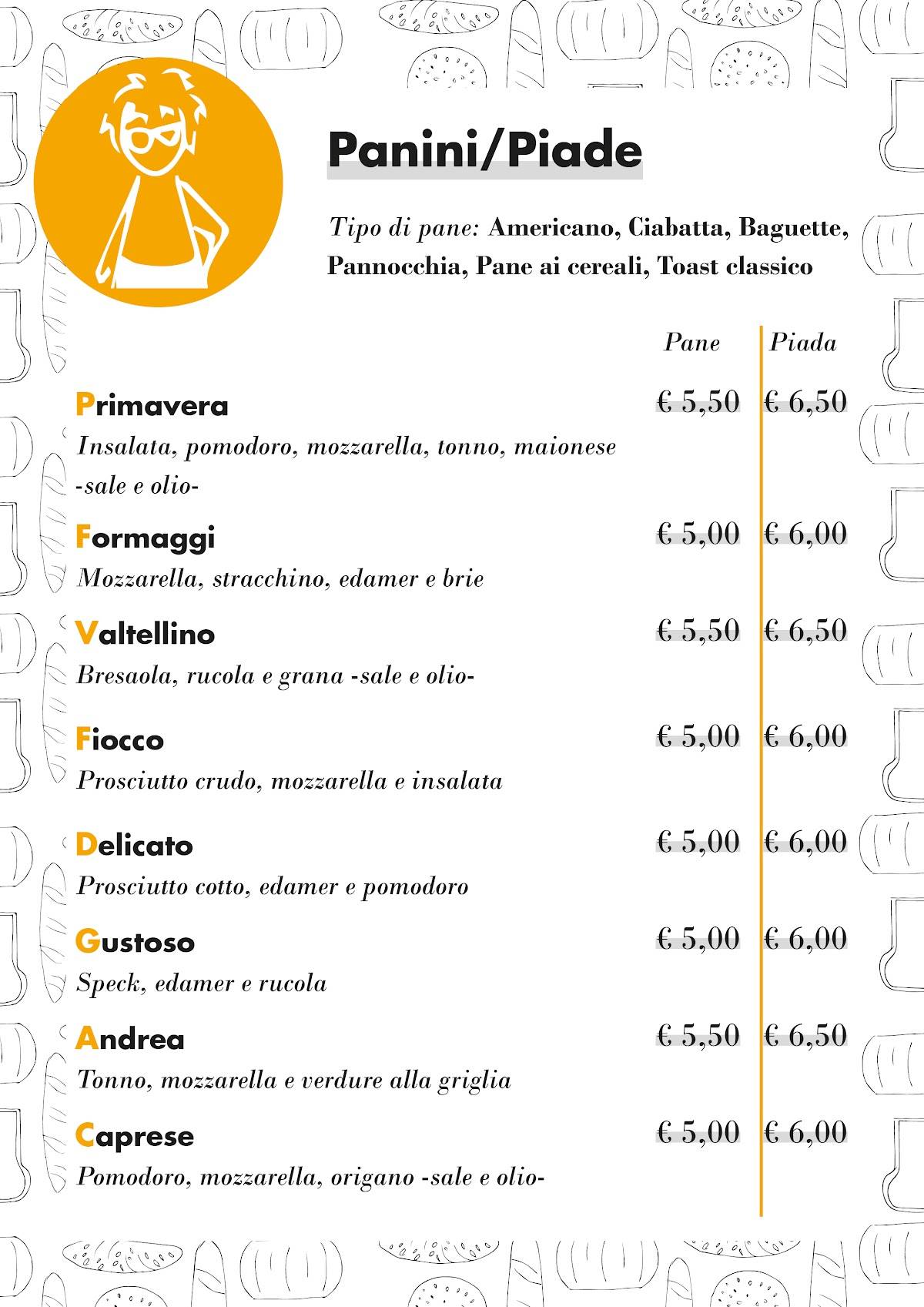 Menu di Bar Sunrise 