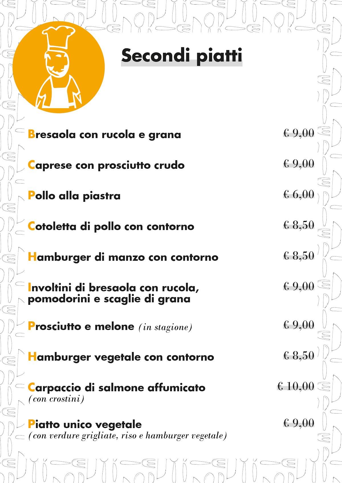 Menu di Bar Sunrise 