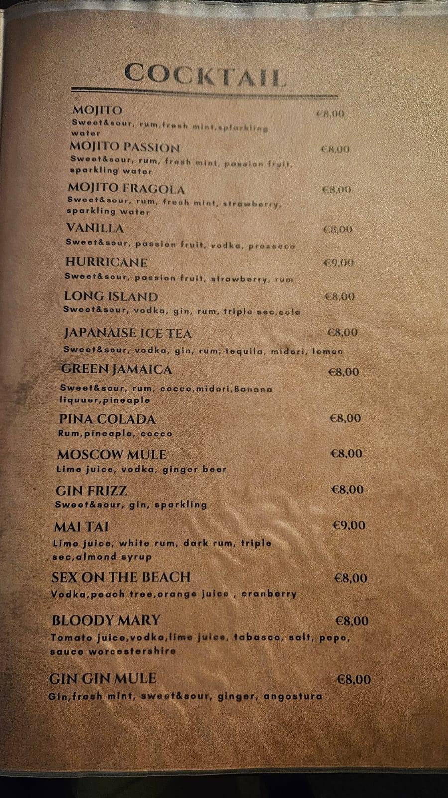 Menu di Bar Yesterday 