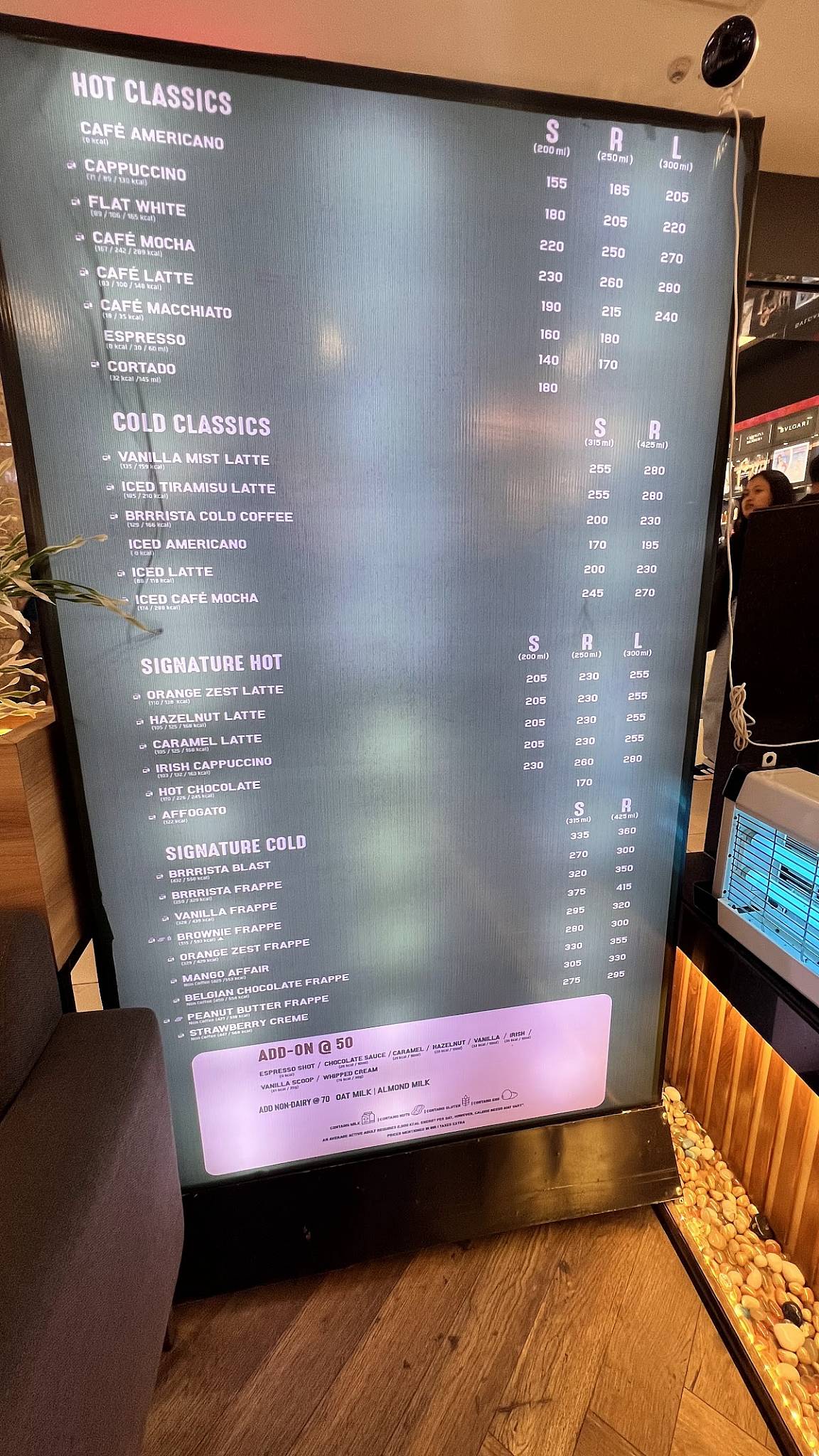 Barista - Guwahati menu