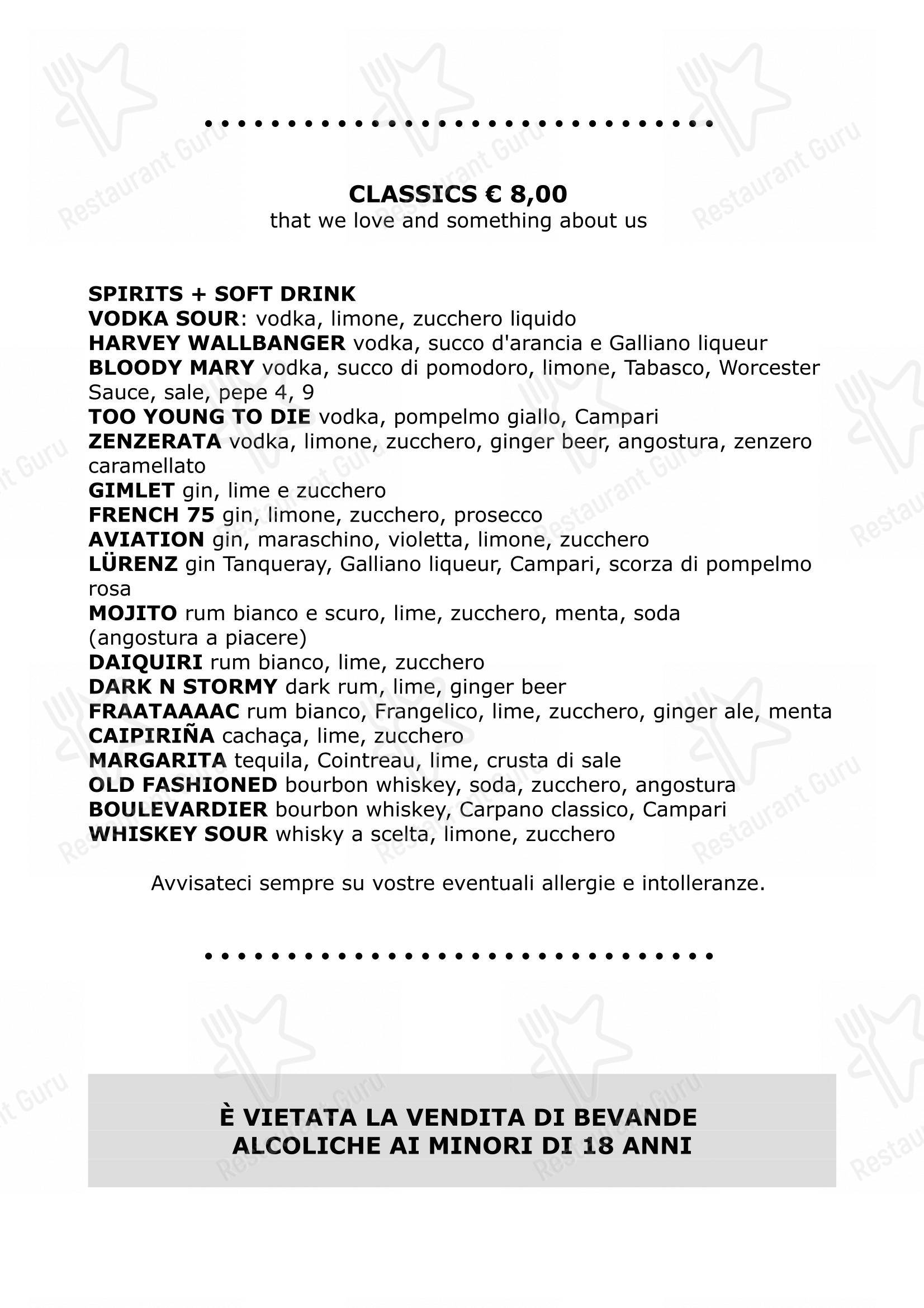 Menu di Barlafus - 菜单