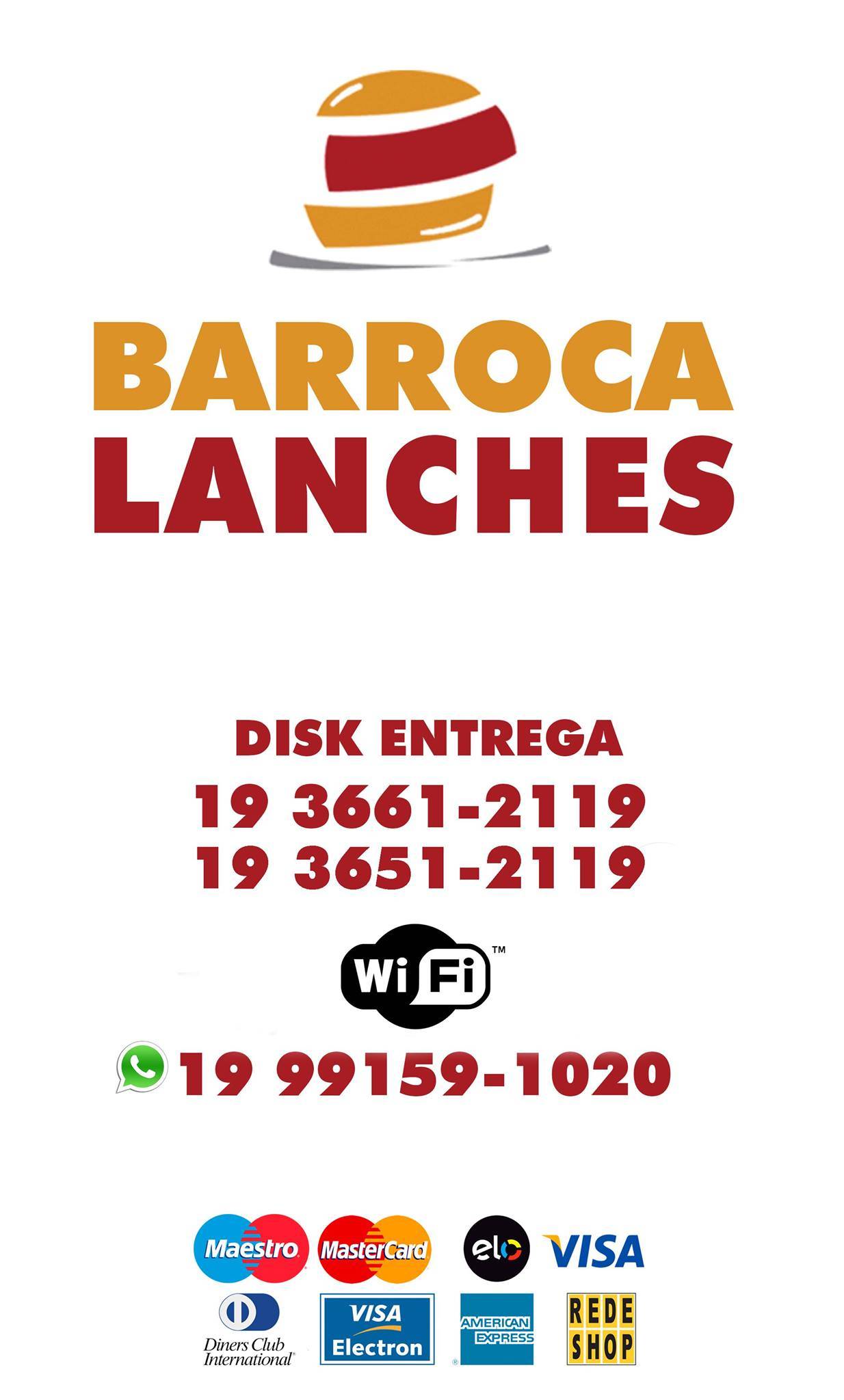 Barroca Lanches cardápio
