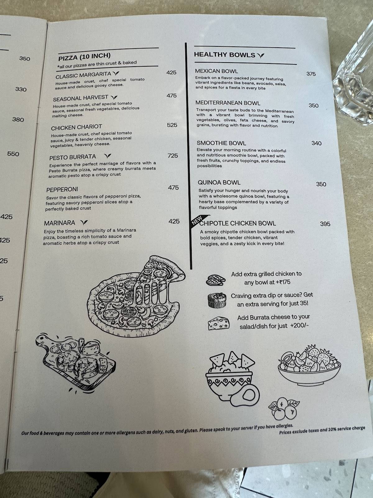 Bean Brew & Beyond. menu