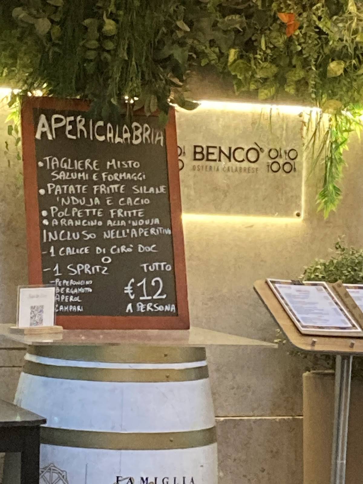 Menu di Bencó 