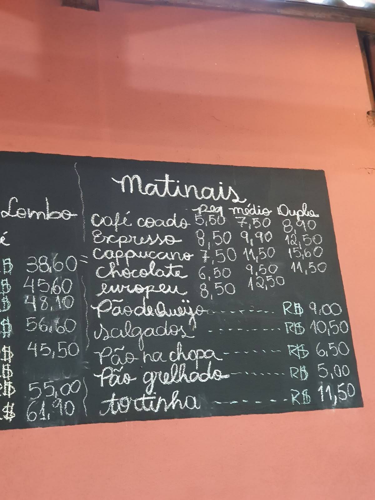 Bendito Rancho cardápio