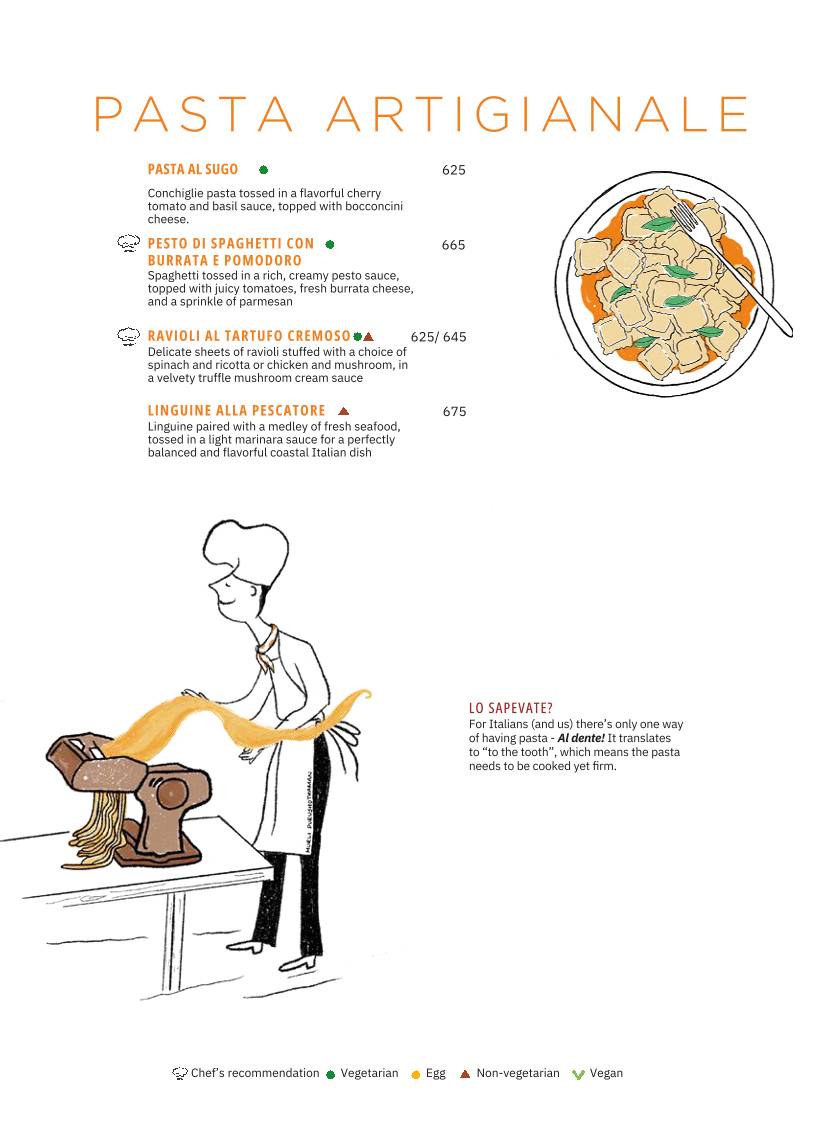 Chianti, Indiranagar menu