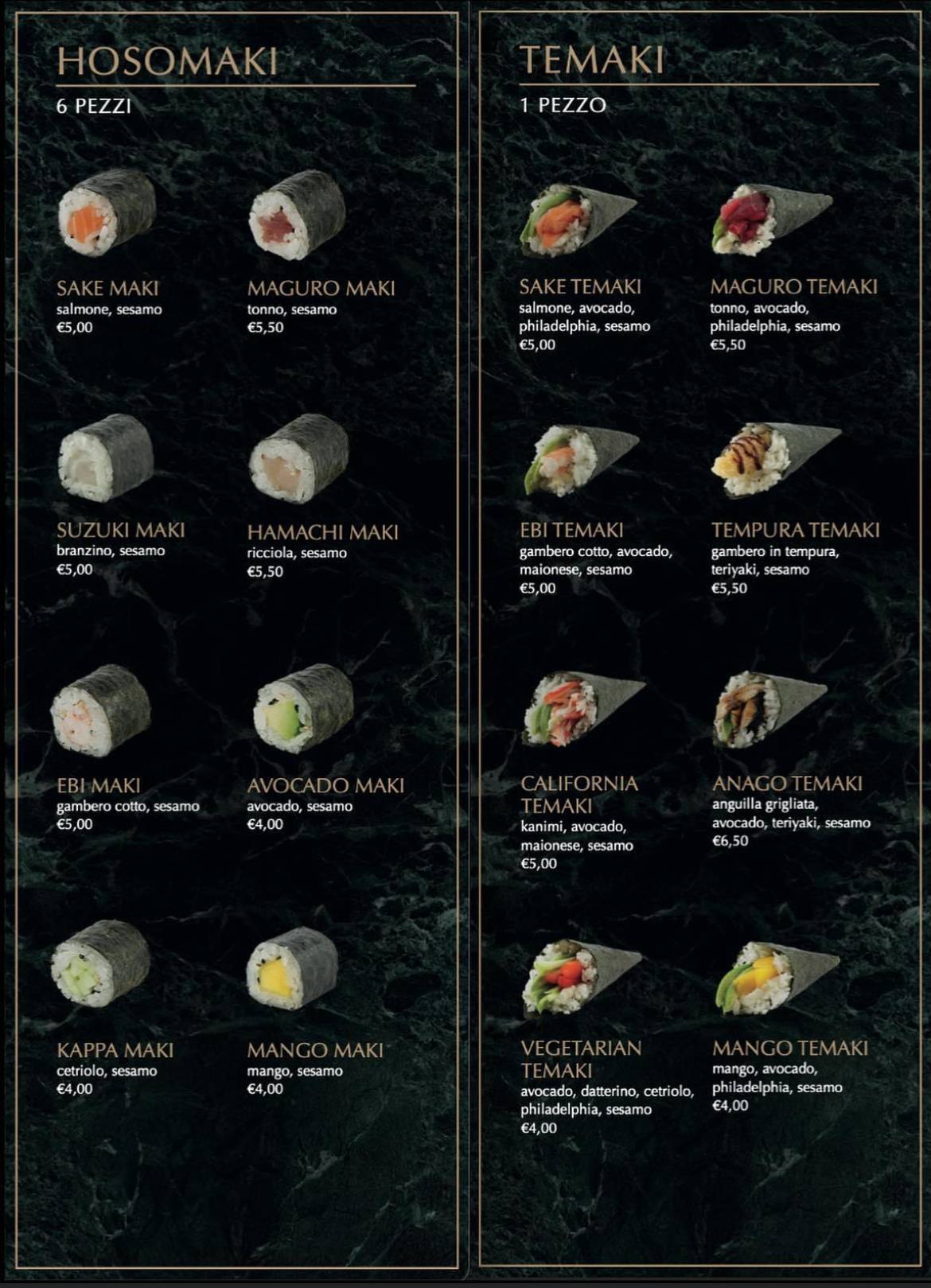 Menu di Bento 