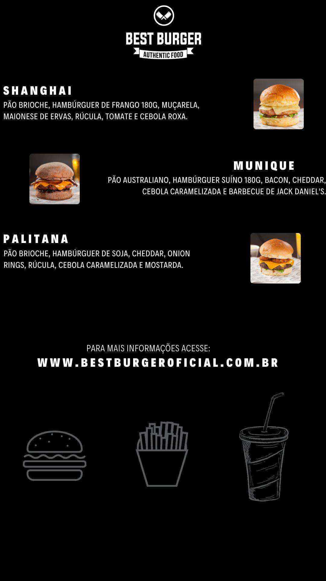 Best Burgers Goiânia cardápio