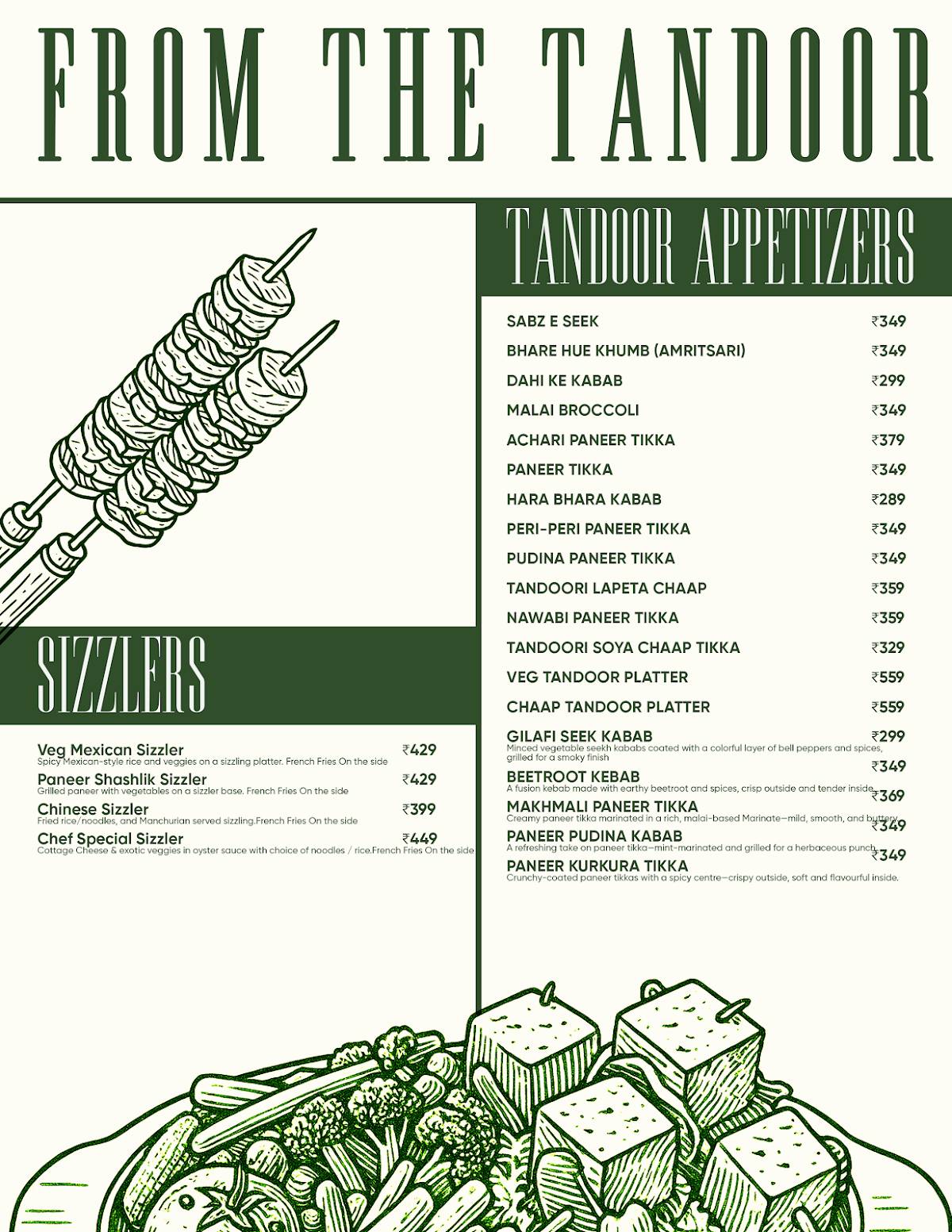 Countryside Culture menu