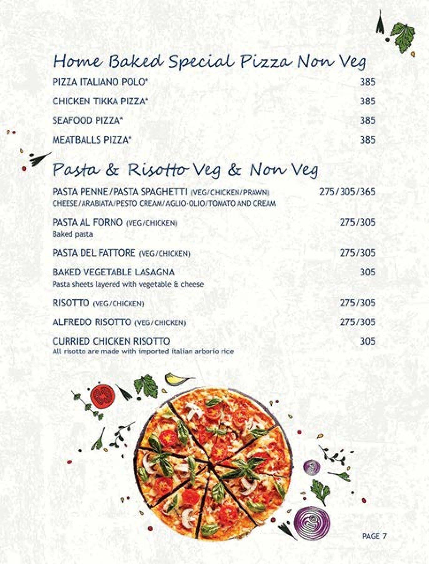 Moody Blues Bar & Restaurant menu