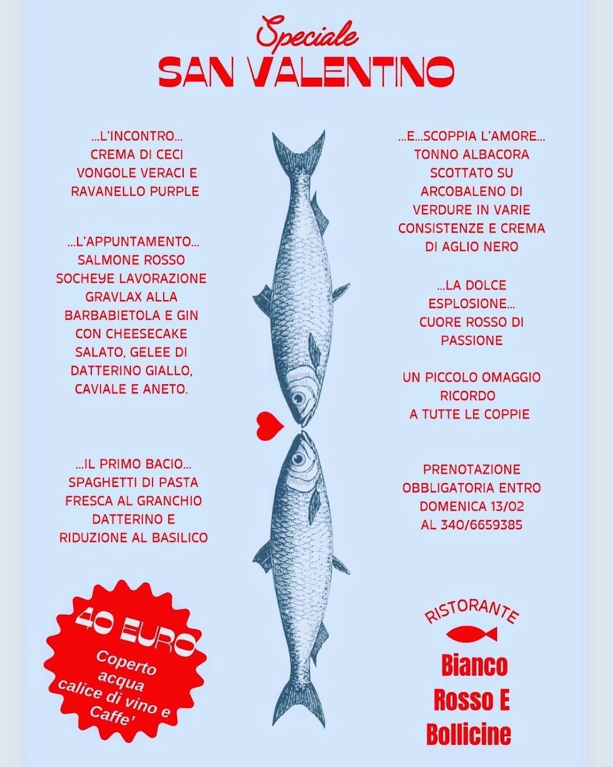 Menu di Bianco Rosso e Bollicine Ristorante Enoteca e Cucina: Aperto Pranzo Aperitivo e Cena 