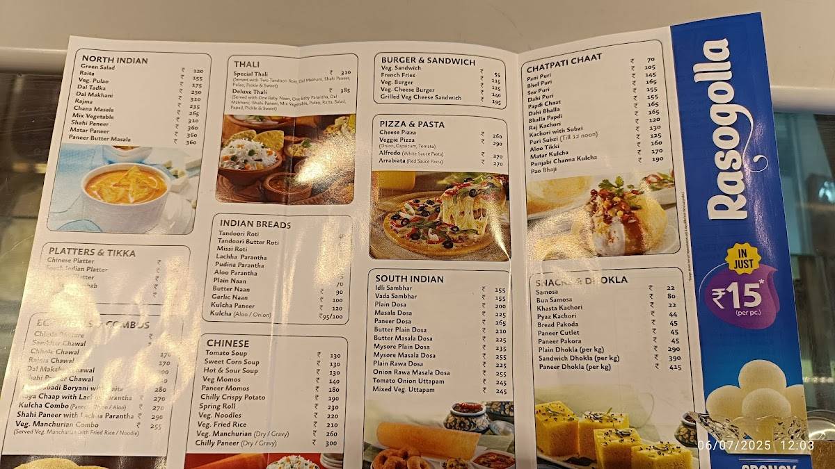 Bikanervala Sahibzada Ajit Singh Nagar Punjab menu