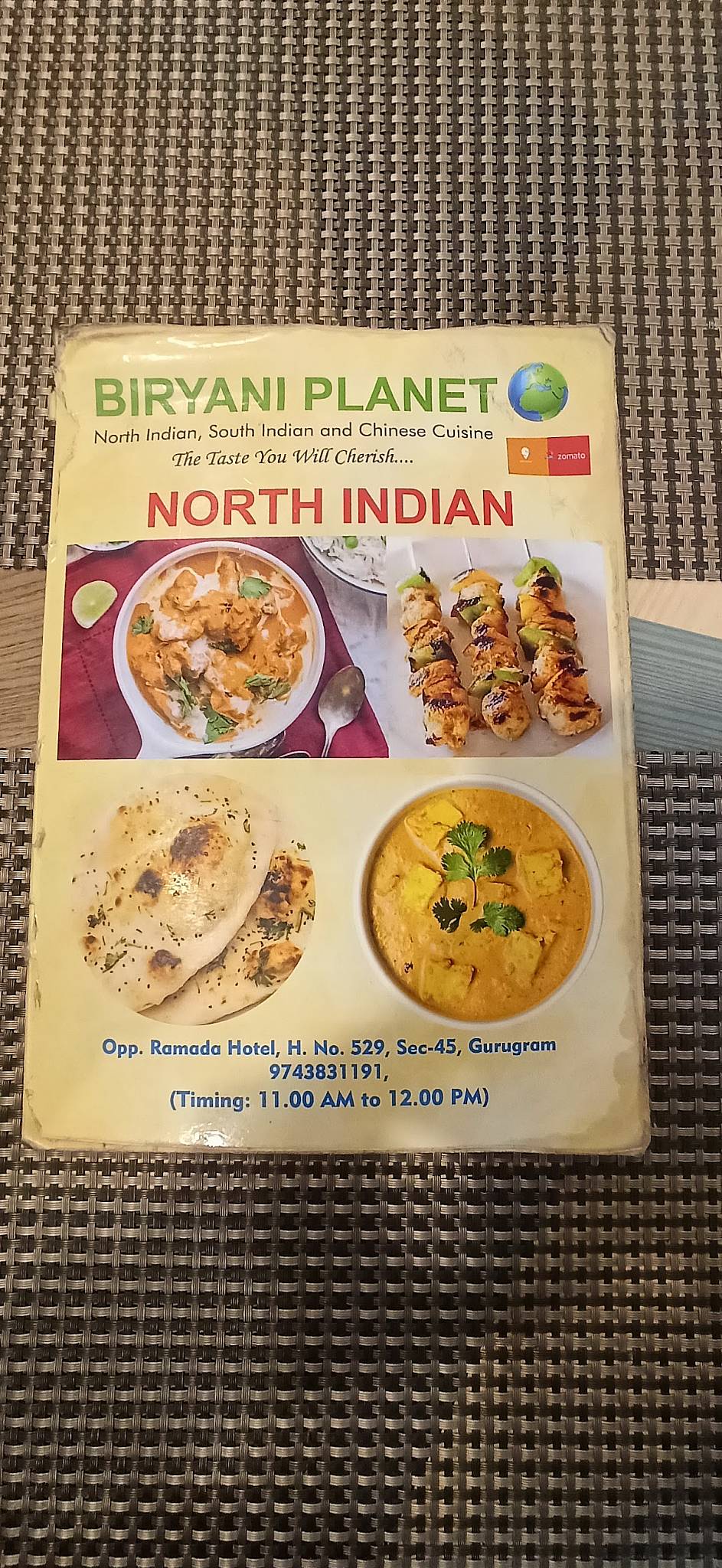 Biryani Planet menu