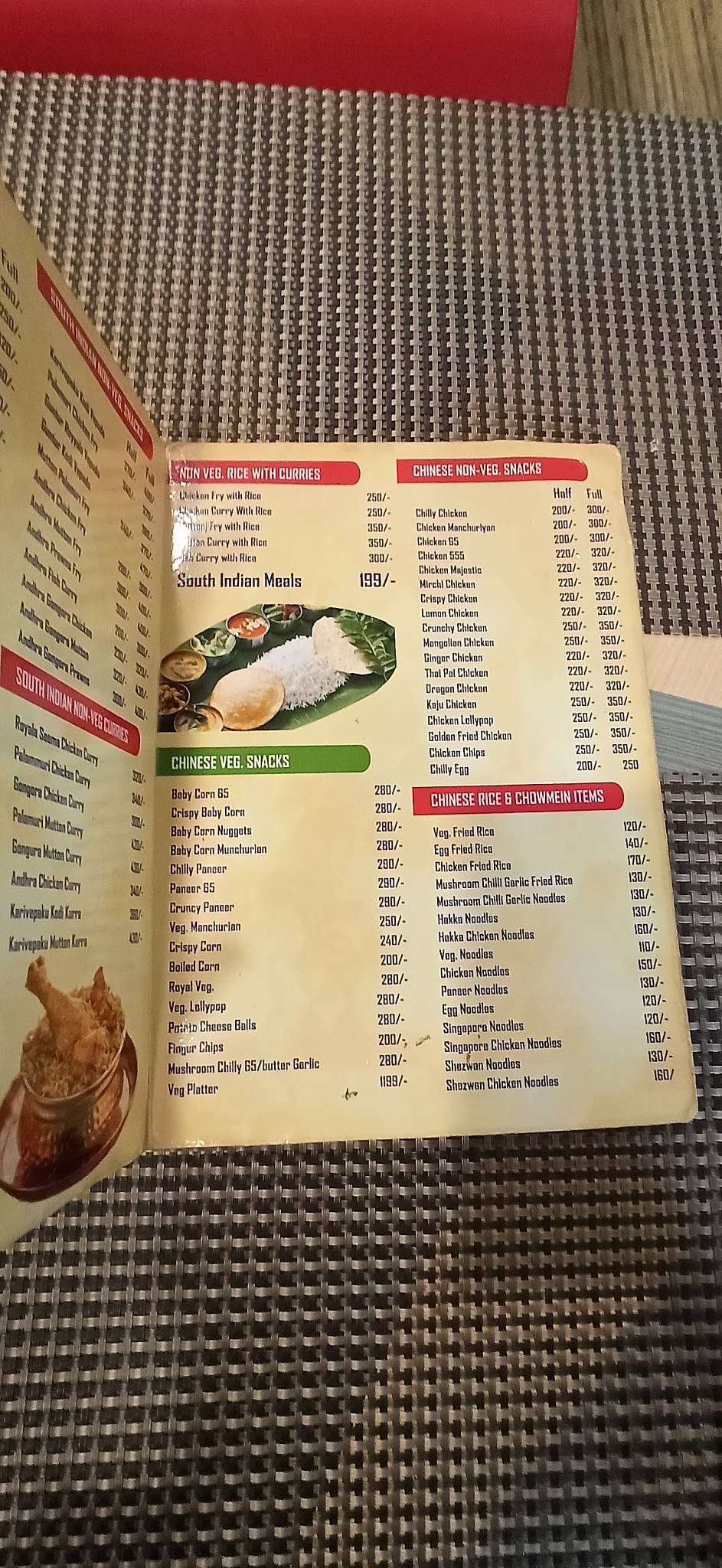 Biryani Planet menu