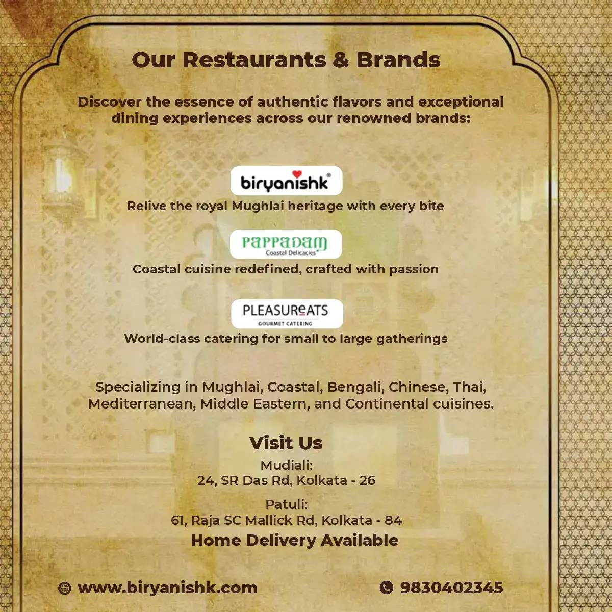 Biryanishk by The Biryani Company - Mudiali menu