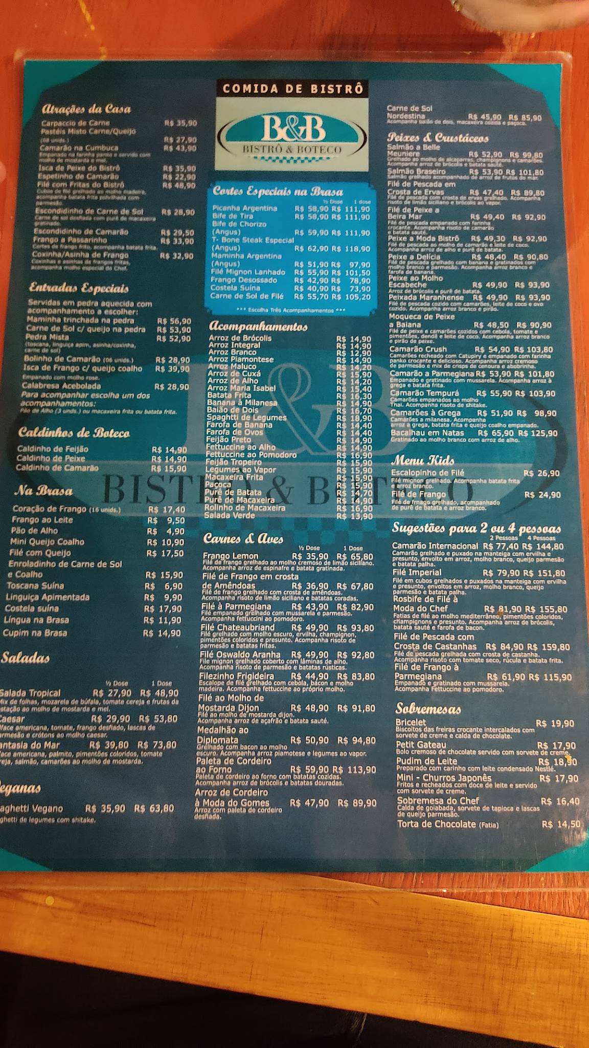 Bistrô & Boteco - Pátio Norte Shopping cardápio