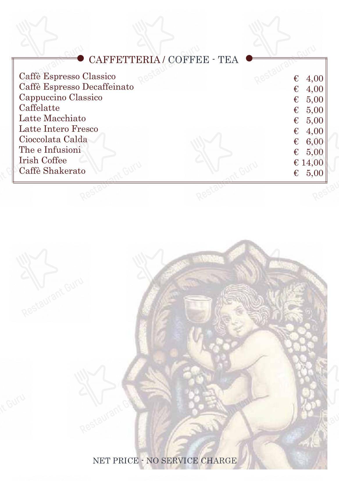 Bistrot de Venise in Venezia - Основное меню