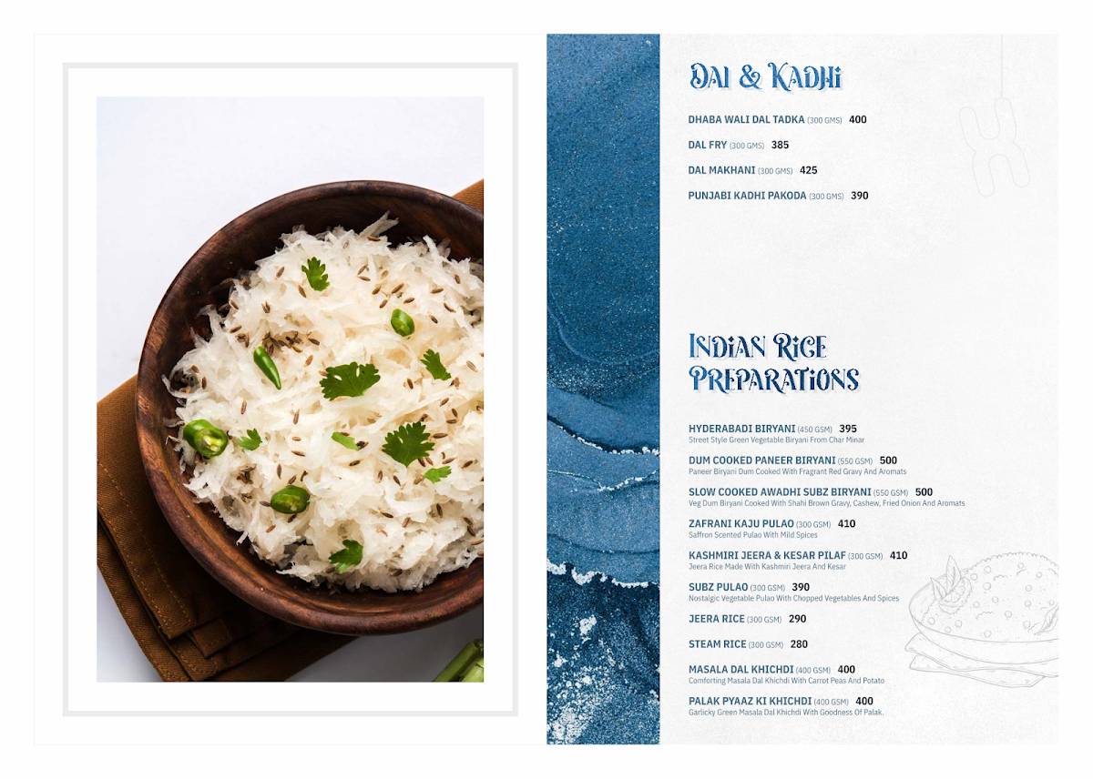 Bizz The Hotel menu