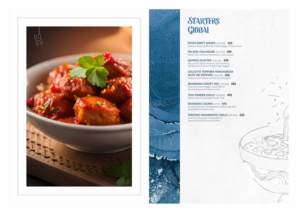 Bizz The Hotel menu
