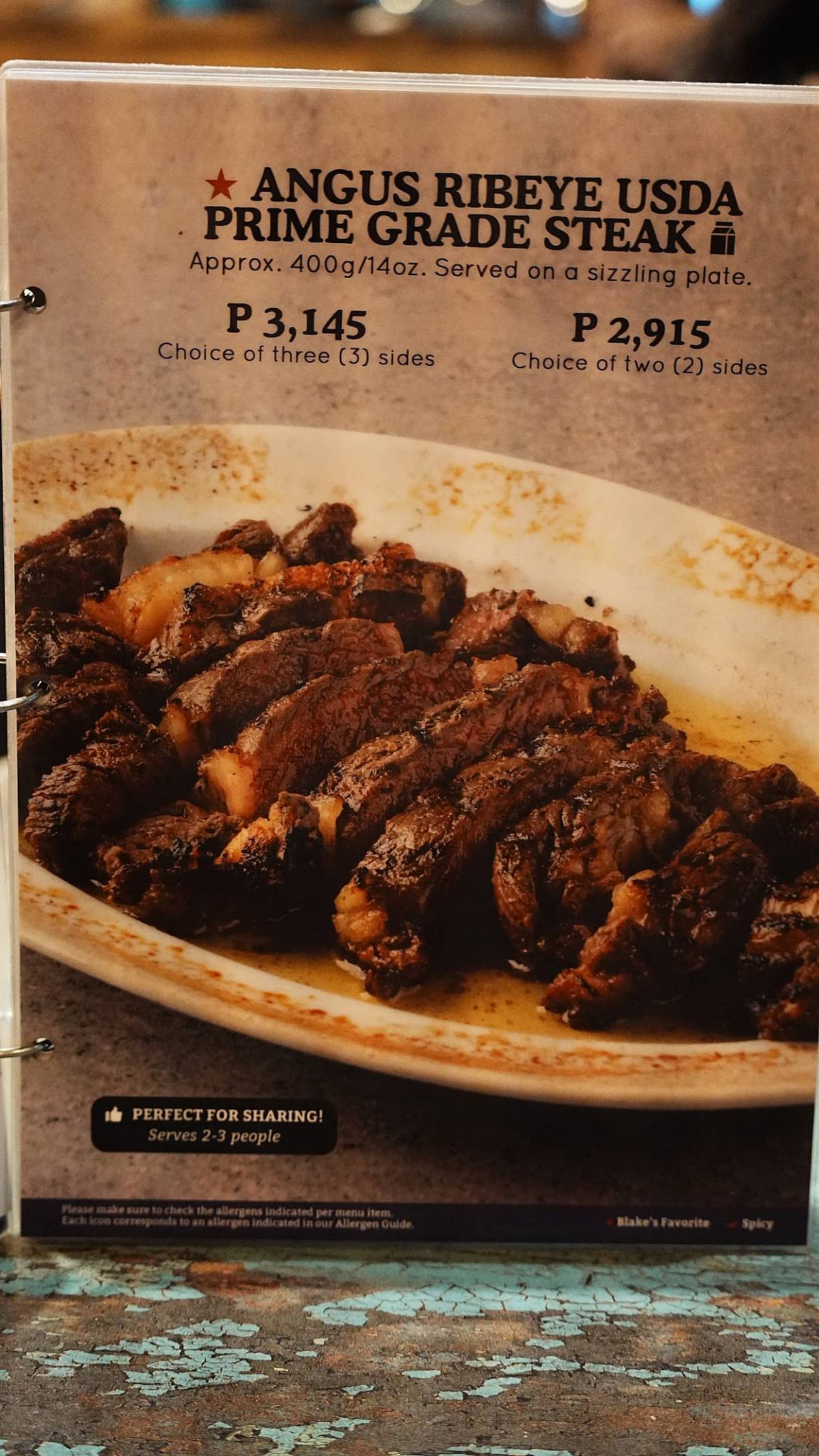 Menu at Blake’s Wings & Steaks - Salcedo St. Makati restaurant, Makati ...