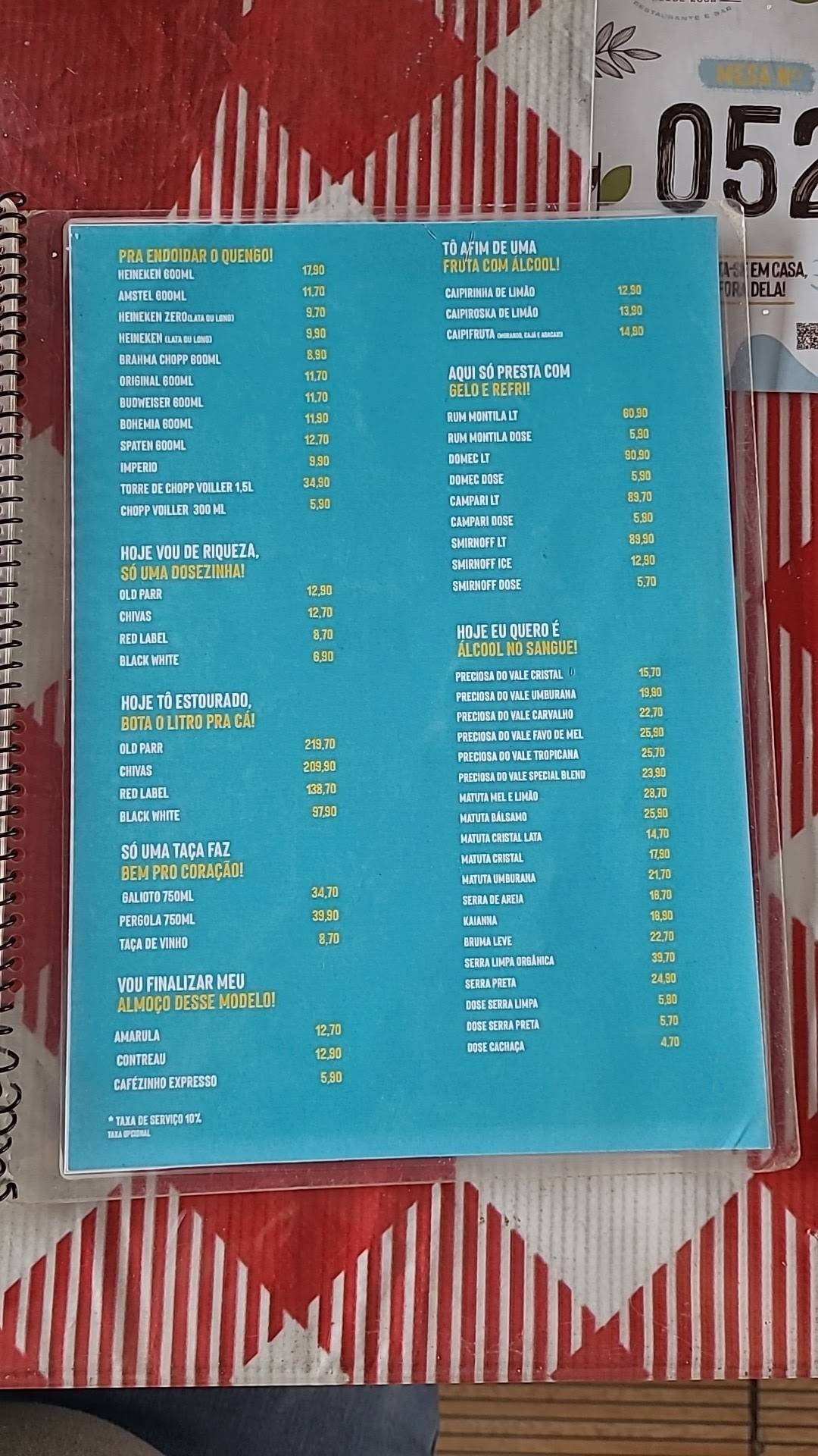 Bododromo Lá em Mãe - Restaurante e Bar Campina Grande cardápio