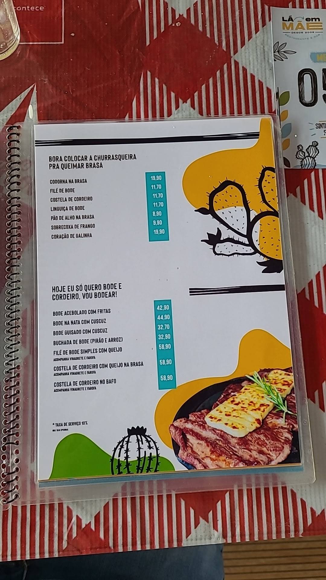 Bododromo Lá em Mãe - Restaurante e Bar Campina Grande cardápio