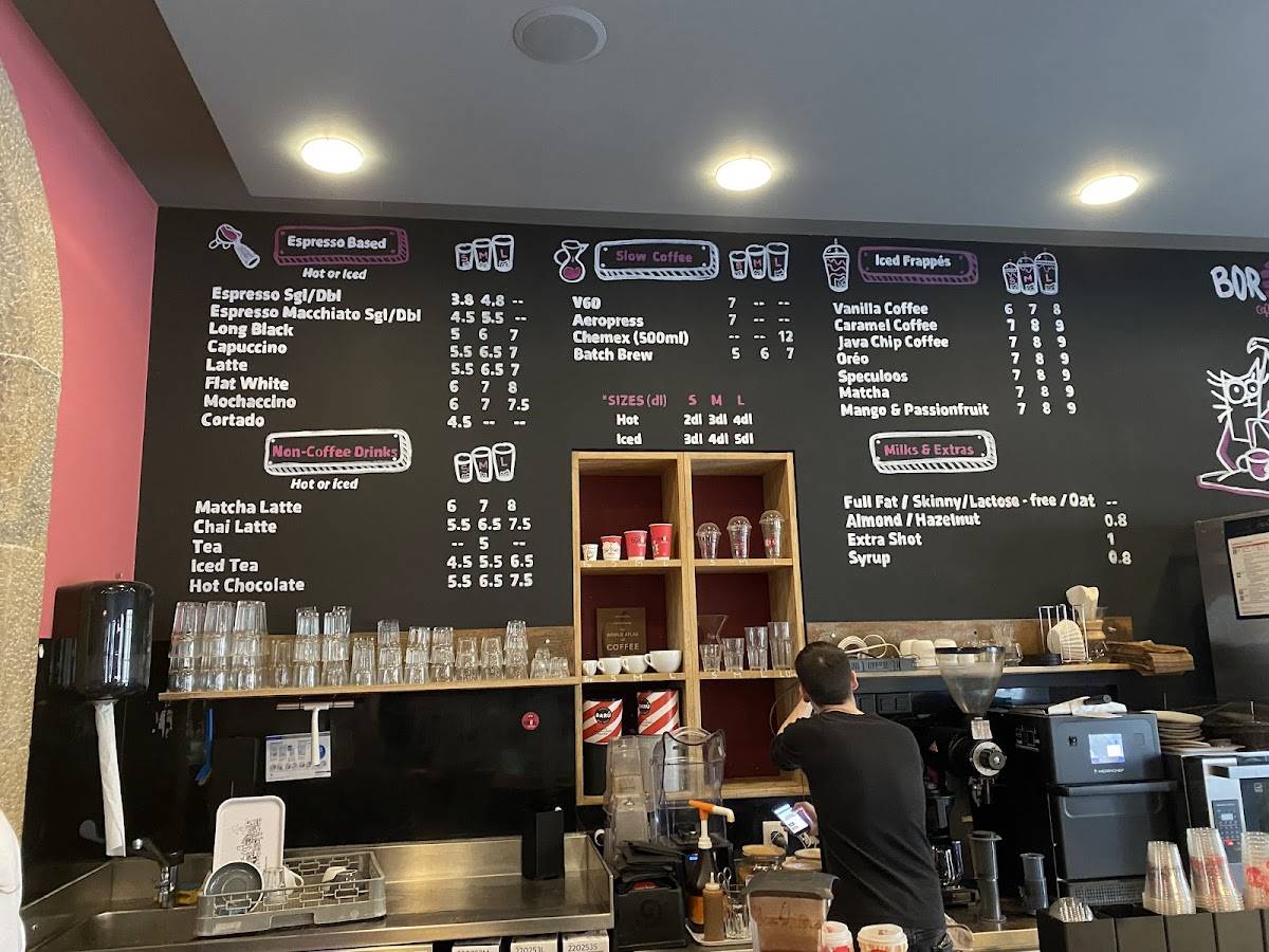 Menu de Boréal Coffee Shop