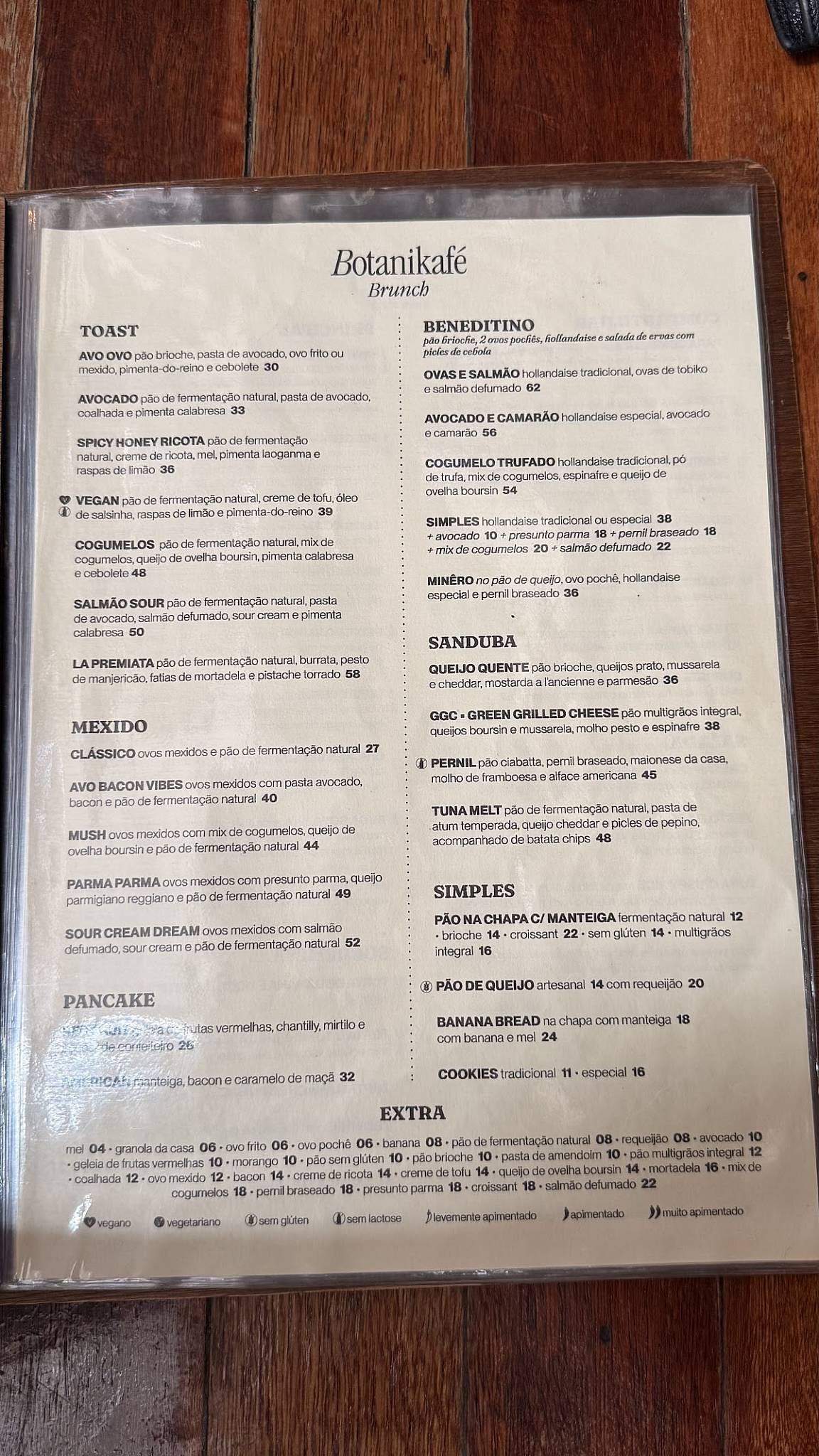 Botanikafé Jardins cardápio