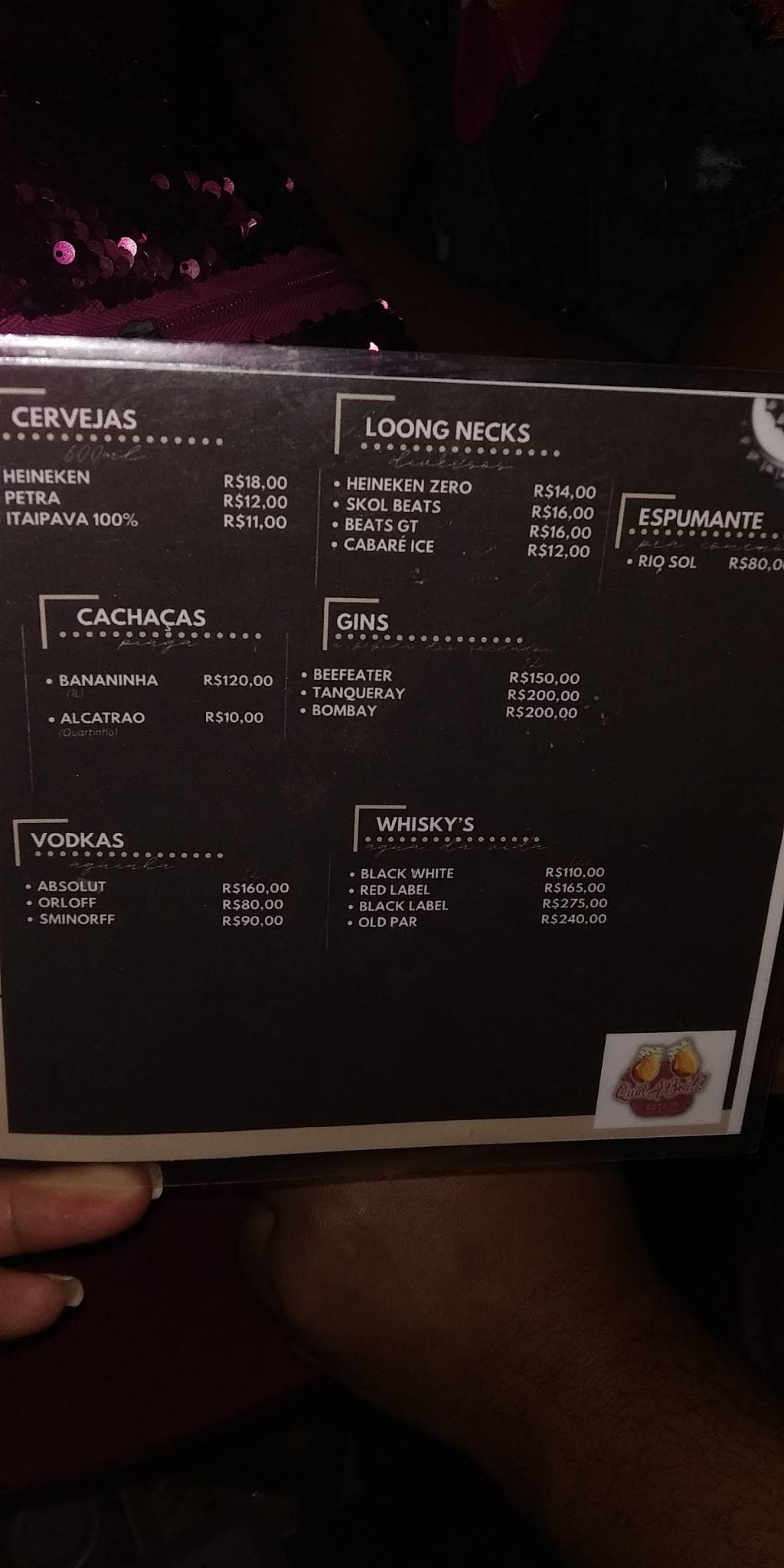 Boteco Qual a Boa cardápio